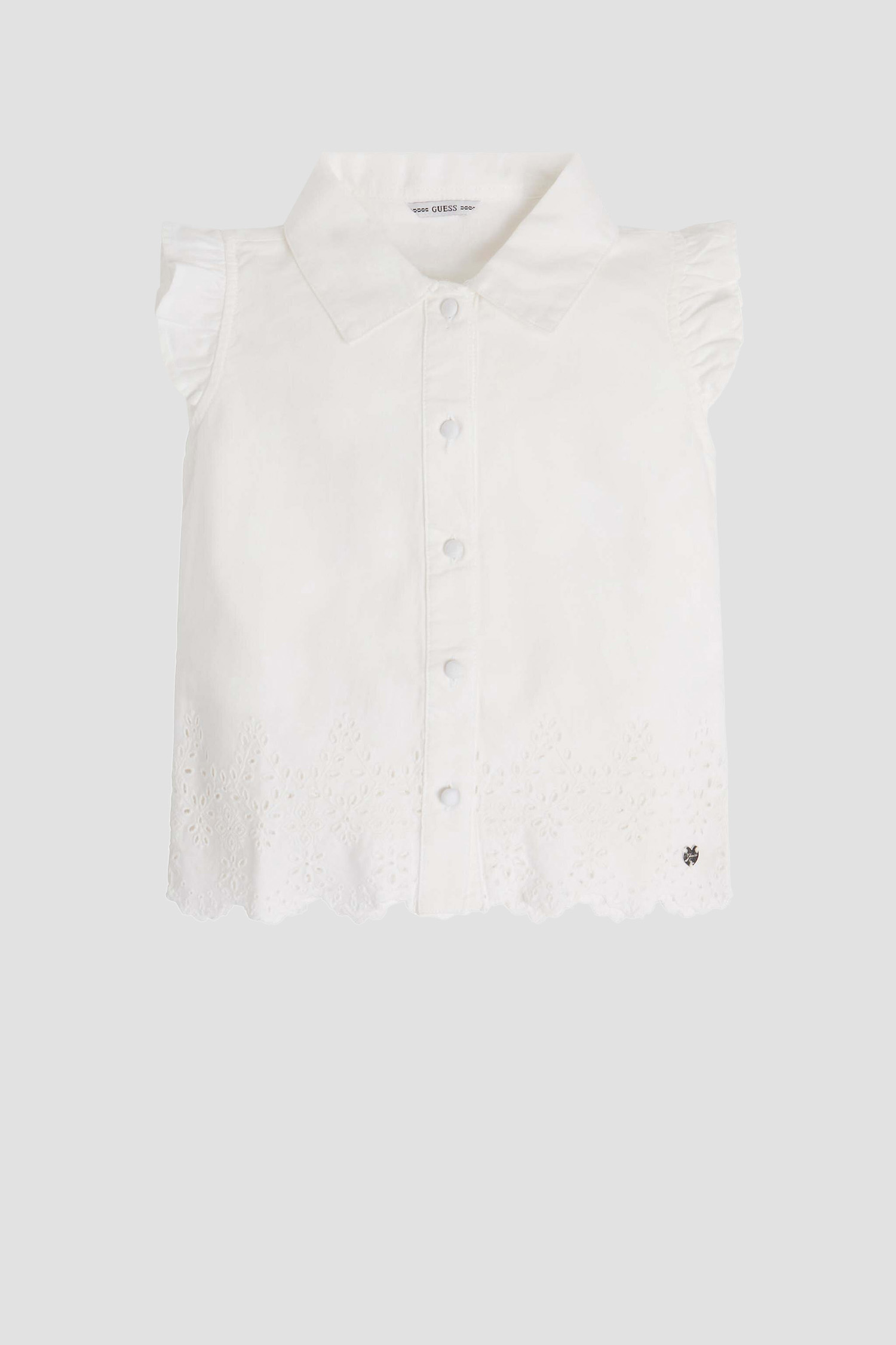 Детская белая льняная рубашка 1