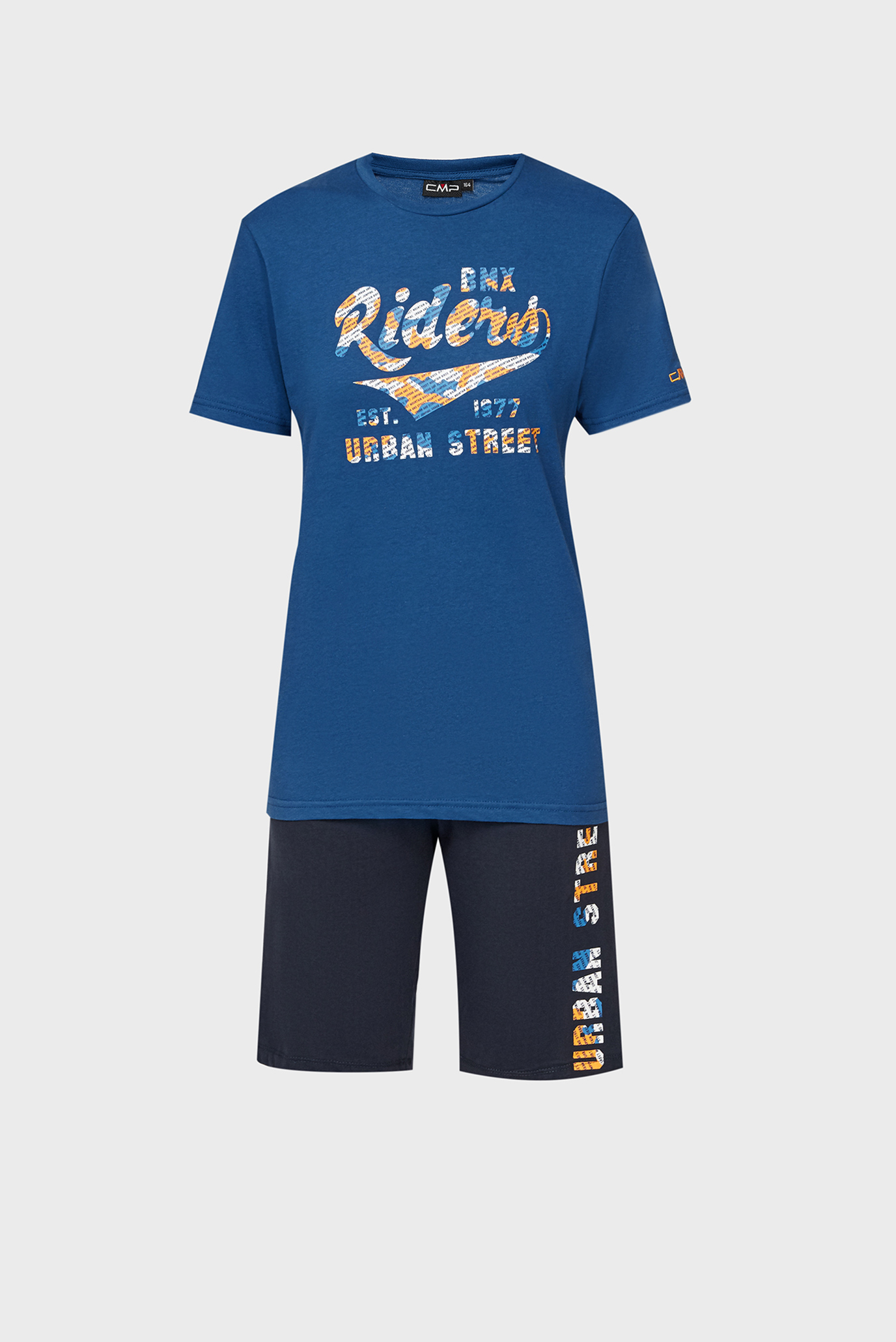 Детский темно-синий комплект одежды (футболка, шорты) 1