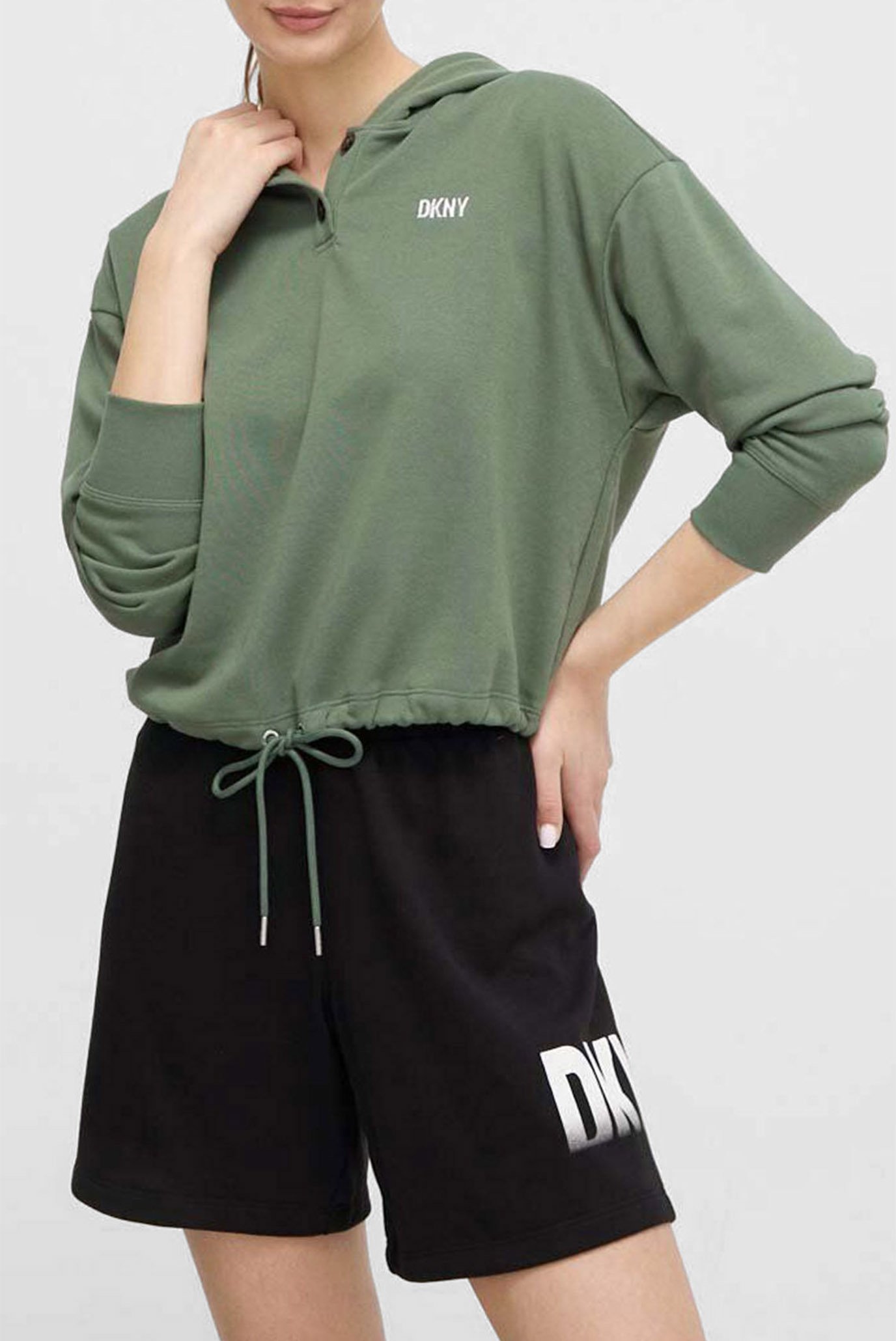 Женское зеленое худи Зеленый L DKNY DP3T9723 Женское зеленое худи Зеленый L DKNY DP3T9723