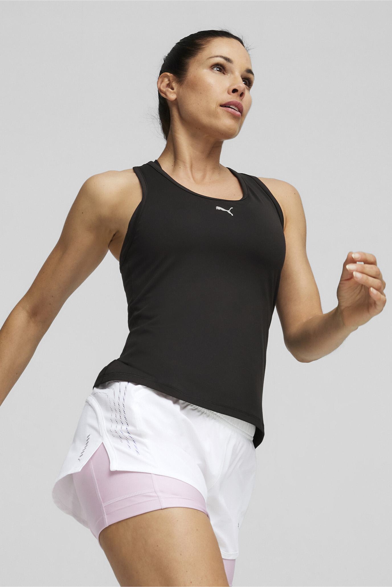 Женская черная майка RUN CLOUDSPUN Women's Running Tank 1