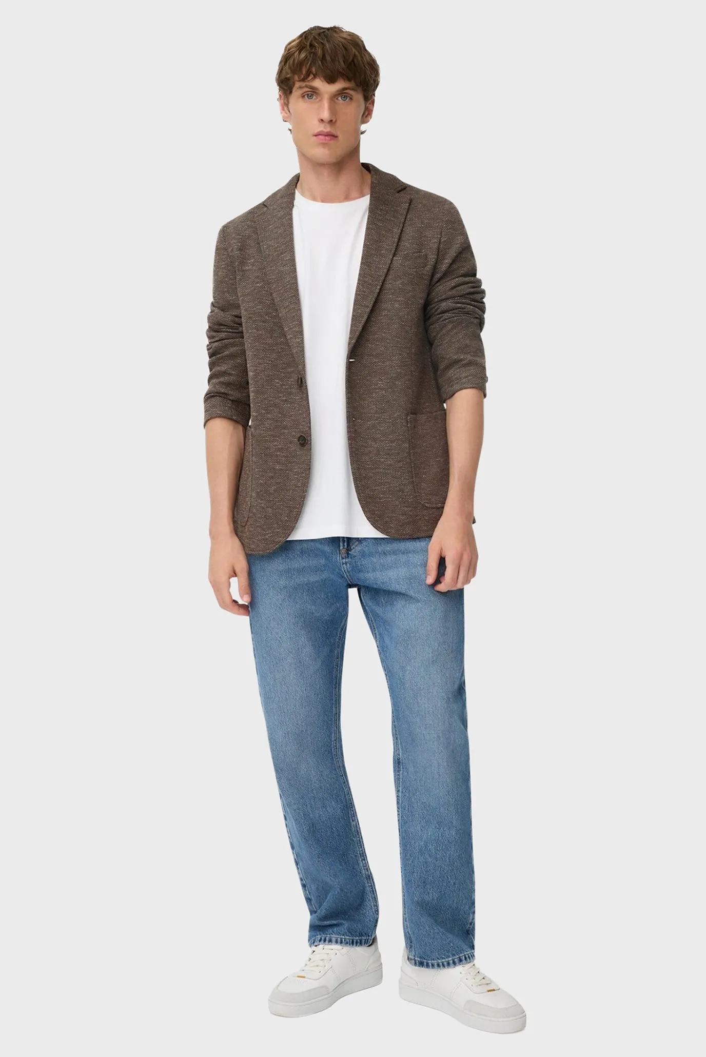 Мужской коричневый блейзер 2