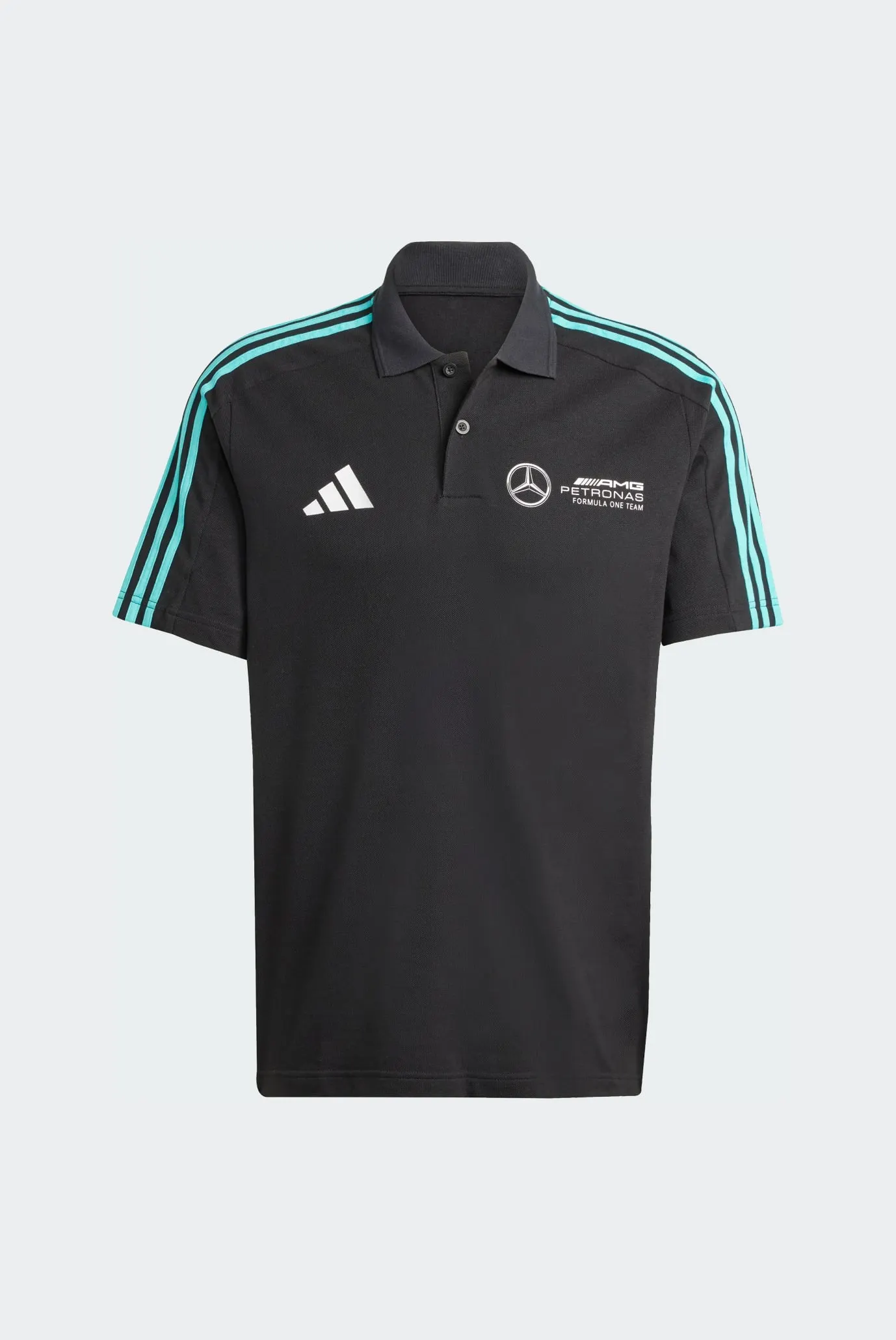 Мужское черное поло Mercedes - AMG Petronas Formula One Team DNA 6