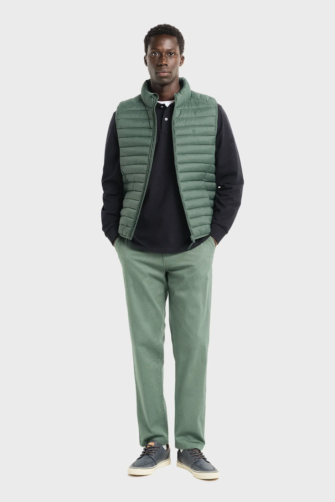 Чоловічі зелені брюки 2