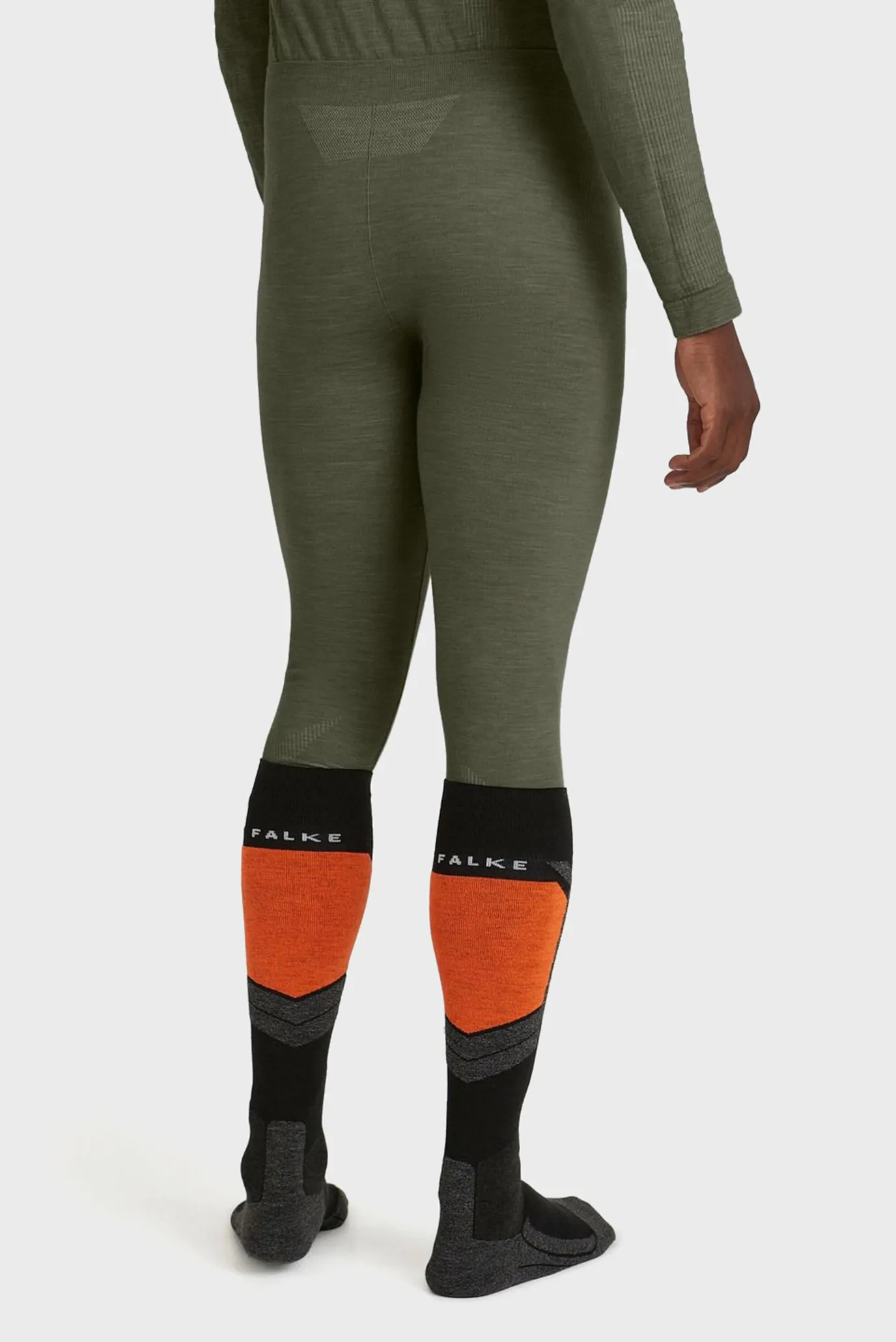 Чоловічі оливкові вовняні термобрюки TECH 3