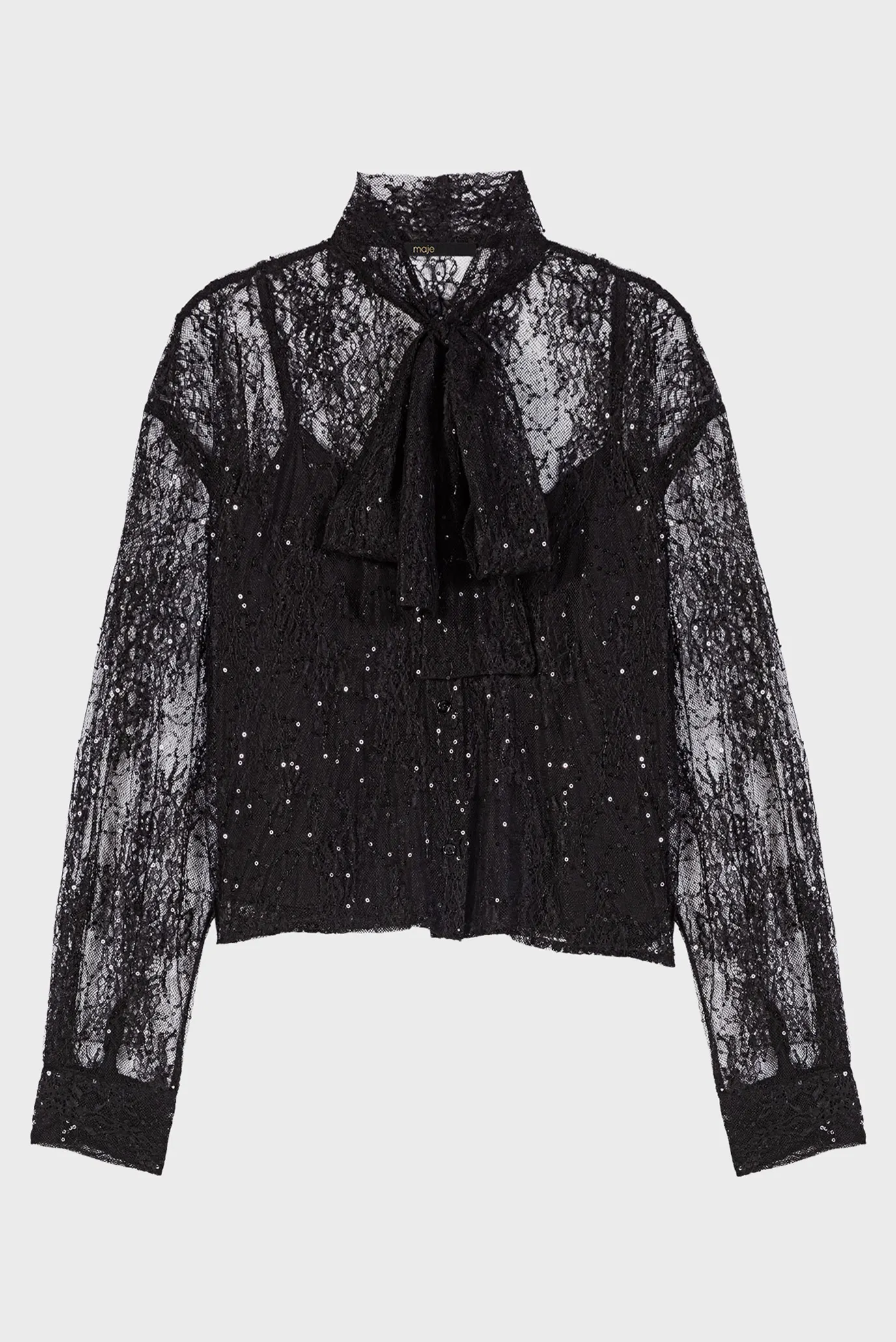 Жіноча чорна блуза 8