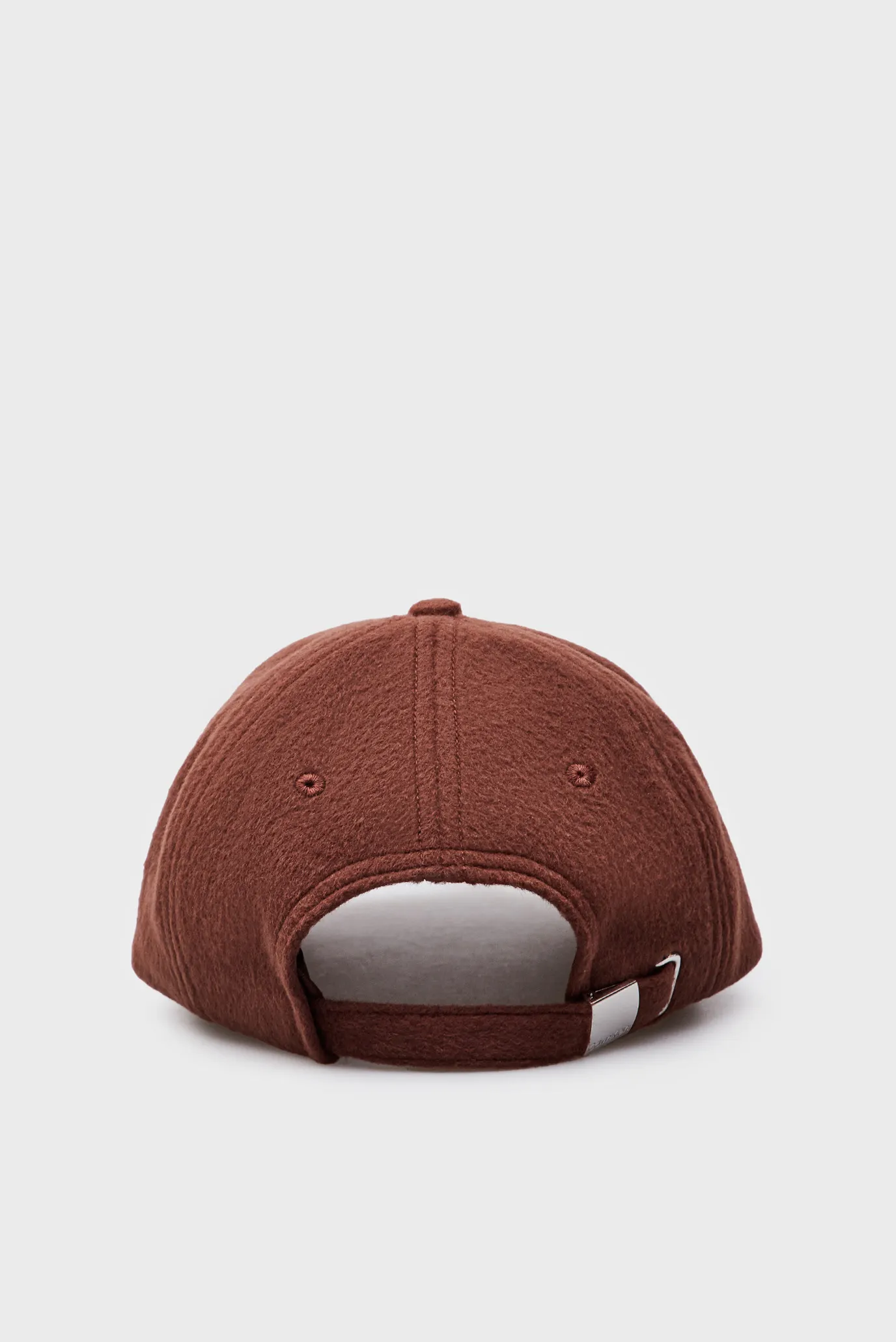 Женская коричневая шерстяная кепка METAL LETTERING WOOL CAP 3