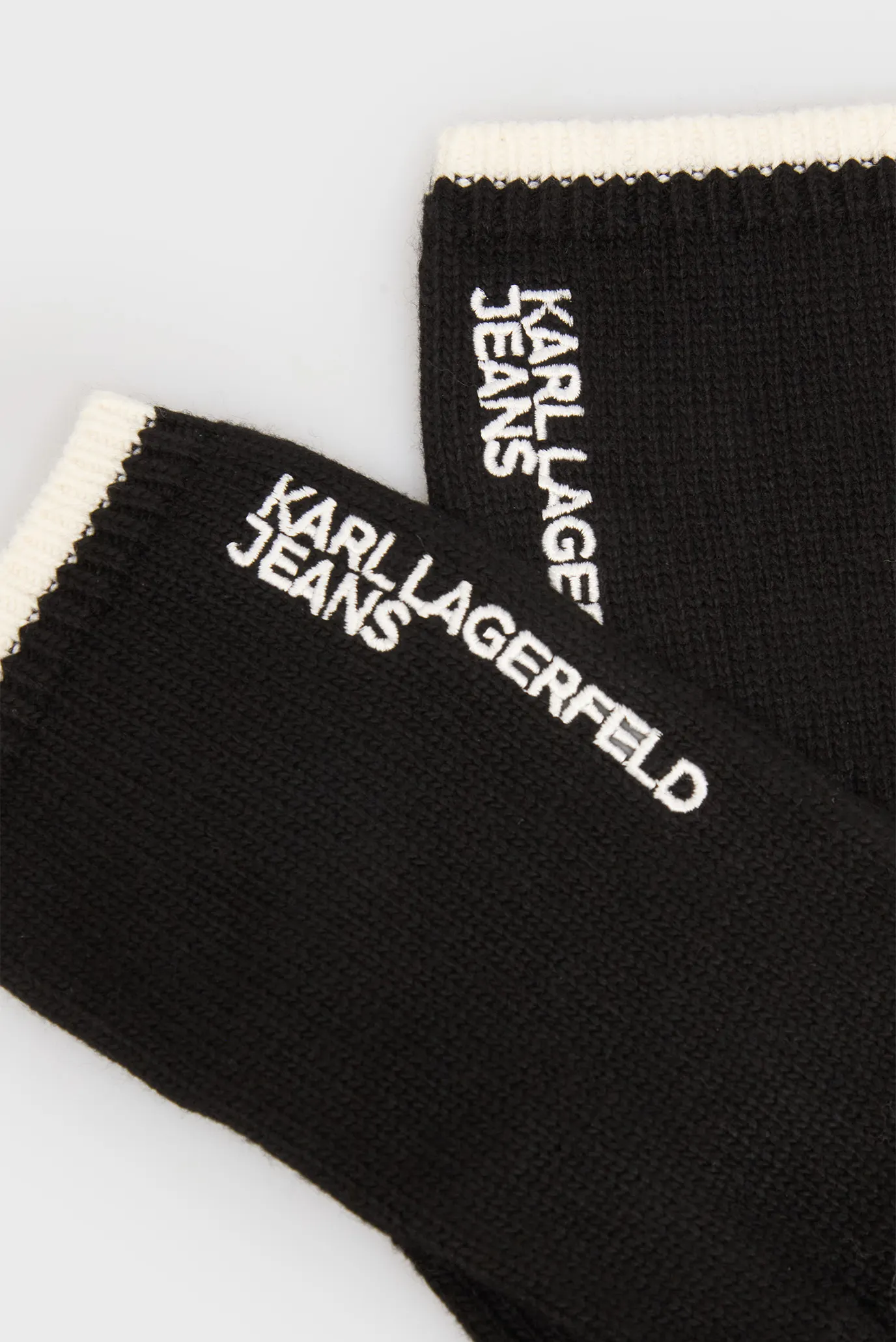 Мужские черные перчатки essential knitted 3