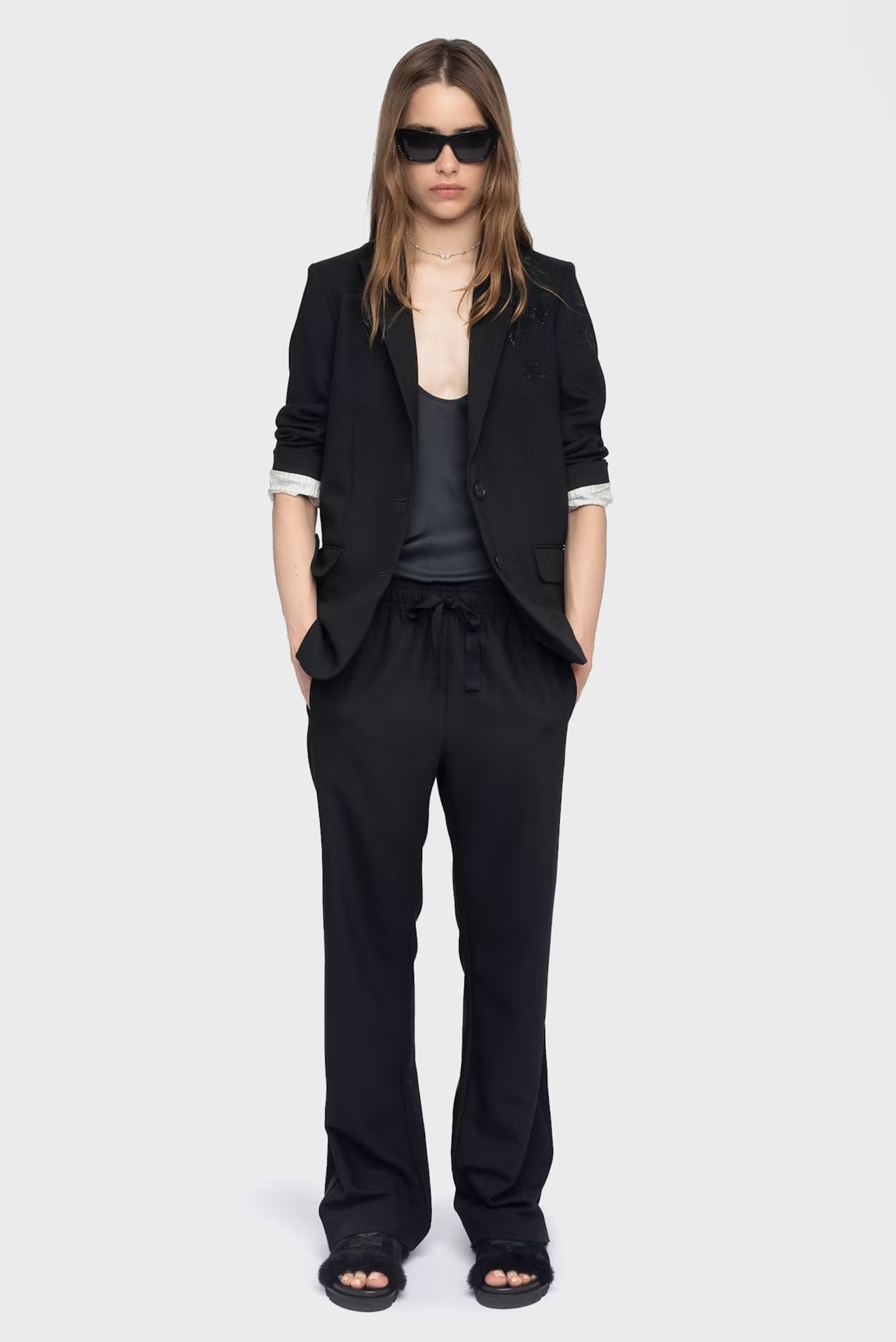 Женские черные брюки Poma Черный 40 ZADIG&VOLTAIRE WWPA01878_BLACK Женские черные брюки Poma Черный 40 ZADIG&VOLTAIRE WWPA01878_BLACK