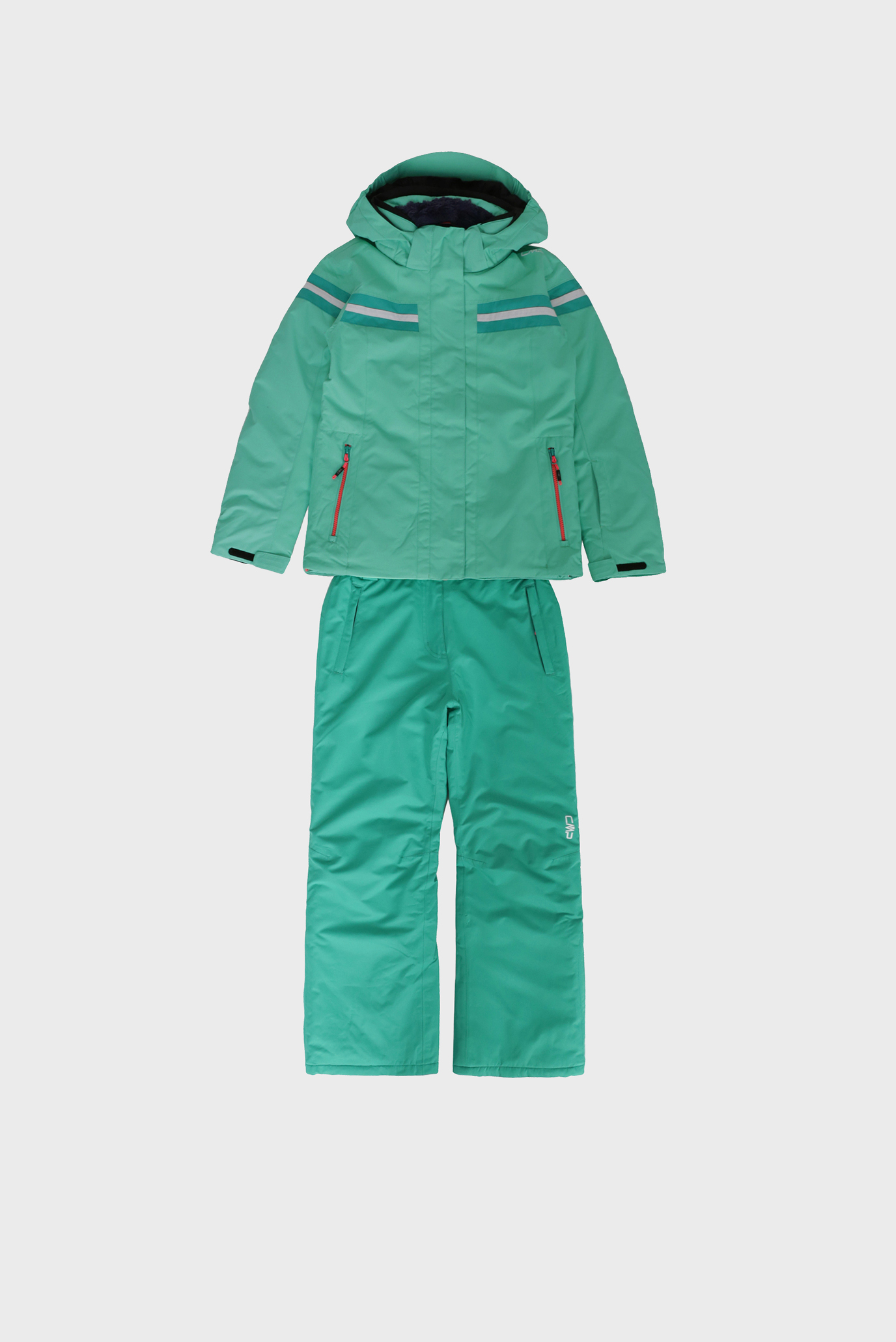 Детский салатовый лыжный костюм (куртка, брюки) 1
