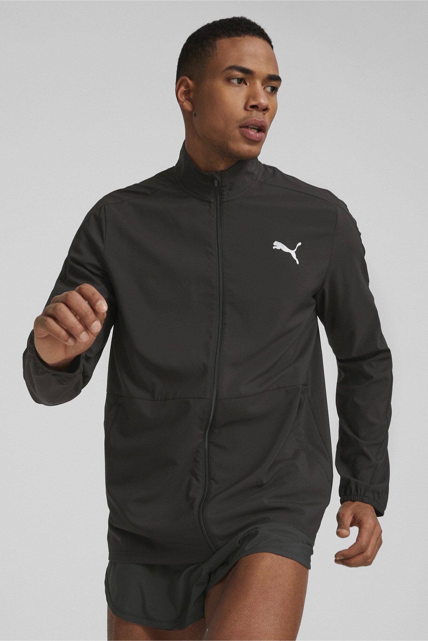 Чоловіча чорна вітровка RUN FAVOURITE Woven Running Jacket Men 1