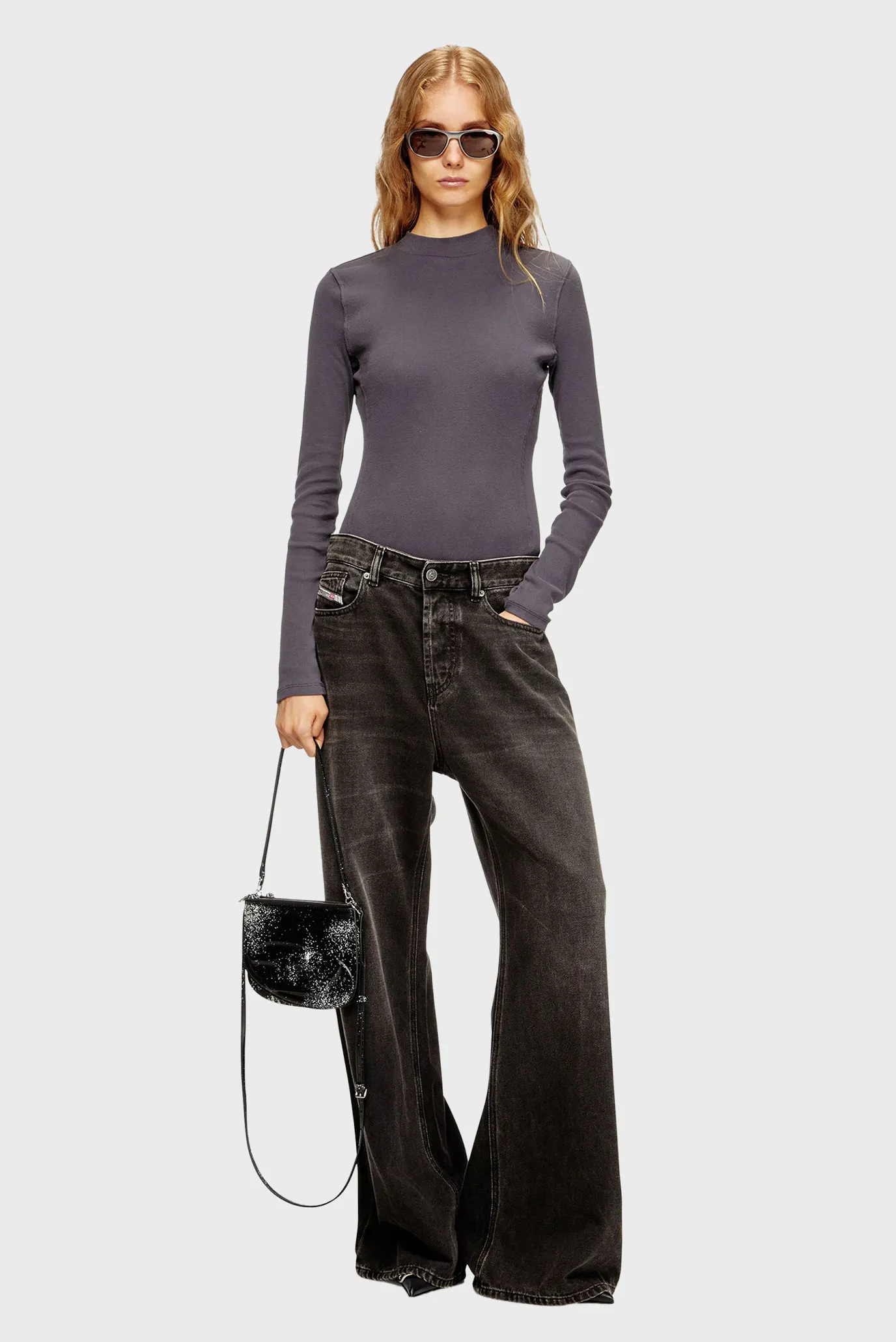 Женская черная сумка 1DR TWIN 2