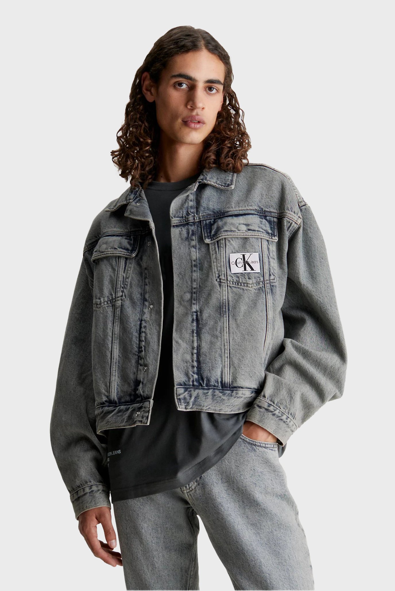 Мужская голубая джинсовая куртка BOXY DENIM JACKET 1