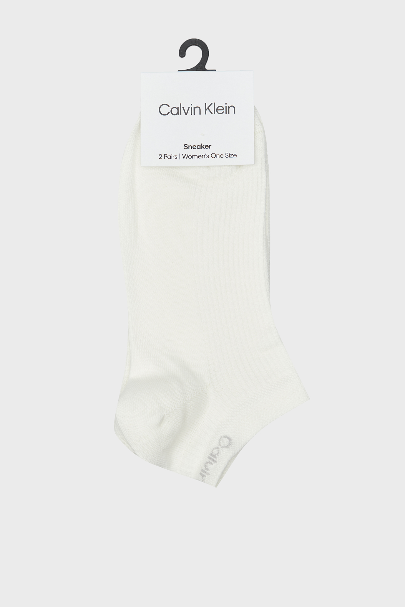Жіночі білі шкарпетки (2 пари) CK WOMEN SNEAKER 2P MESH 1