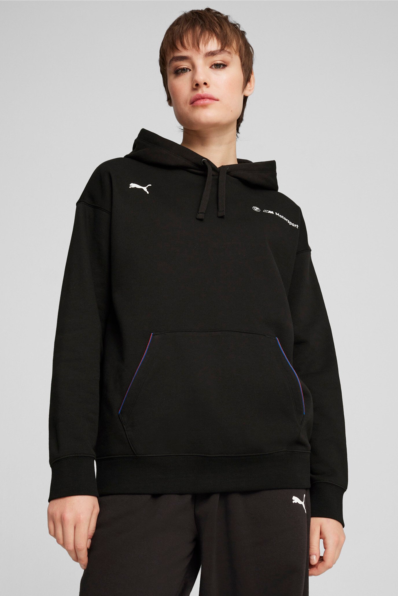 Женское черное худи BMW M Motorsport ESS+ Hoodie Women 1