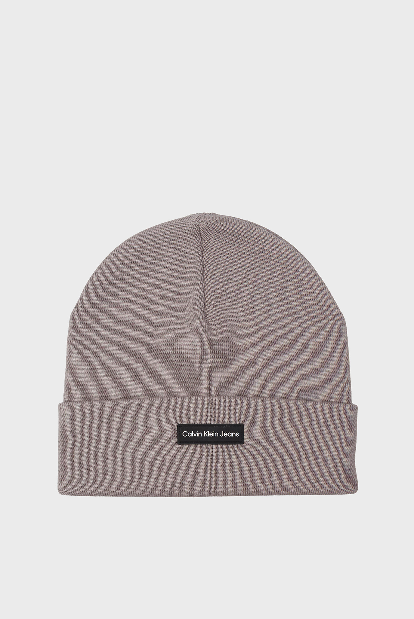 Мужская серая шапка INST PATCH BEANIE 1