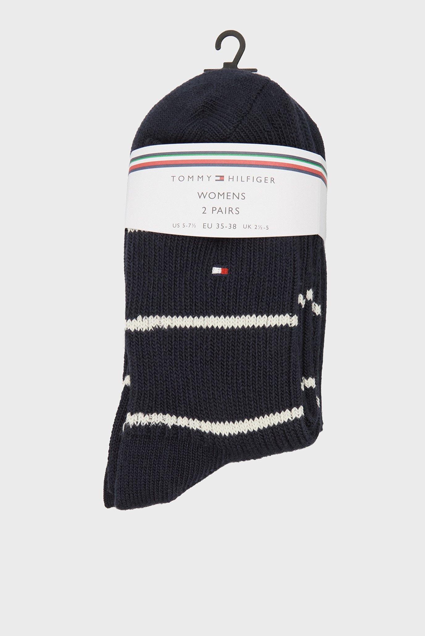 Жіночі темно-сині шкарпетки (2 пари) TH WOMEN SHORT SOCK  BRETON STRIPE 1