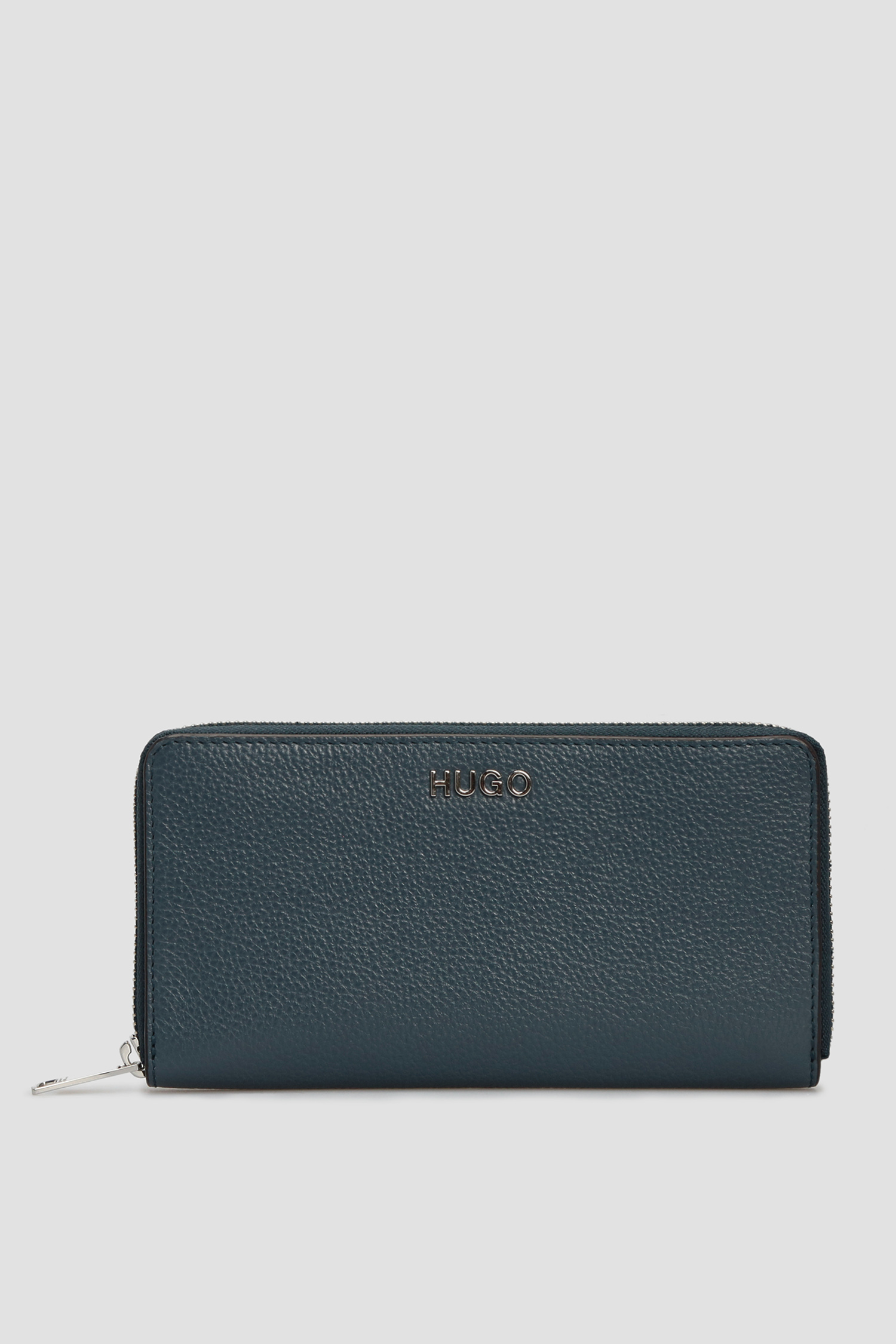 Жіночий синій шкіряний гаманець 1