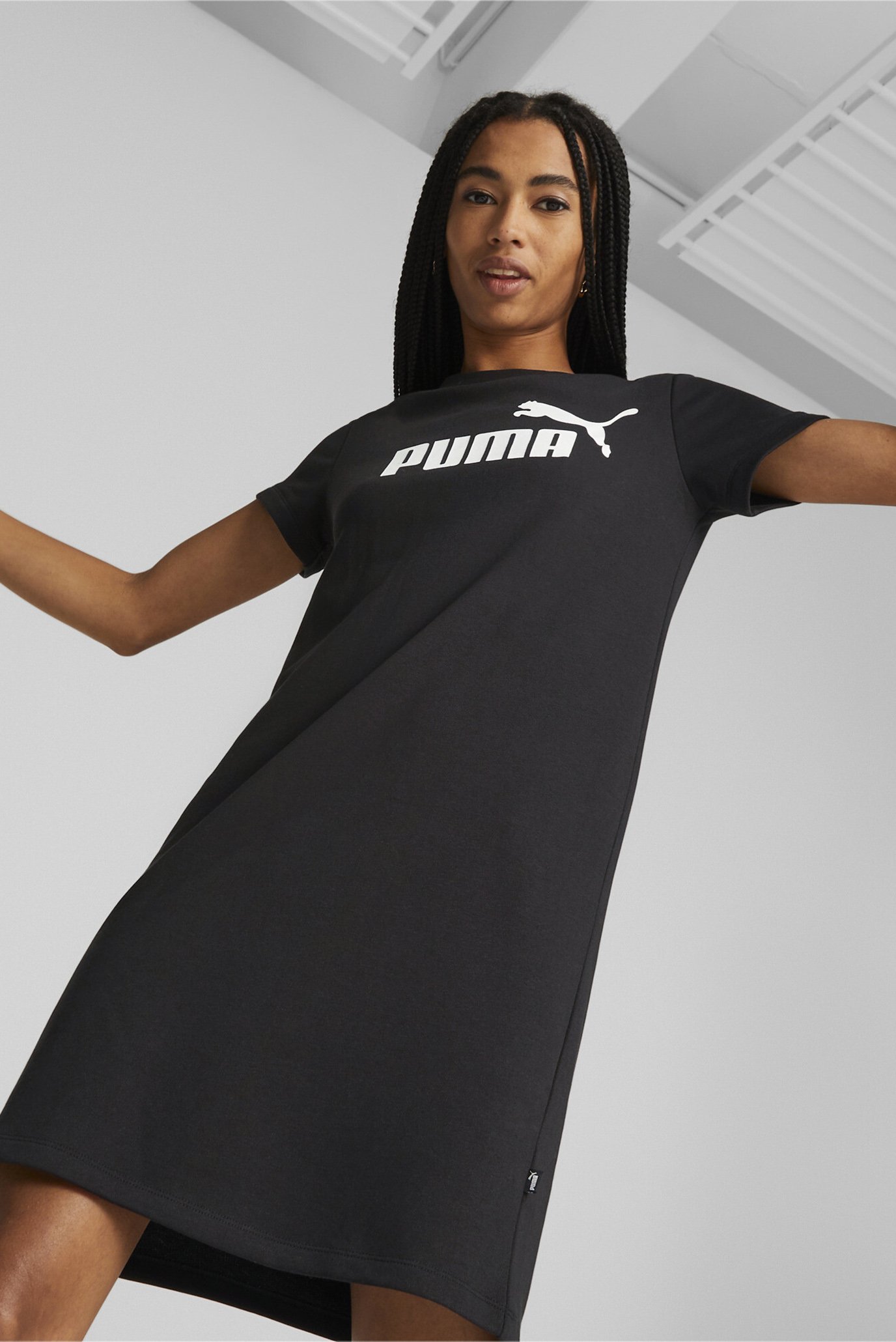Женское черное платье Essentials Logo Dress Women 1