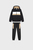 Детский черный спортивный костюм (худи, брюки)