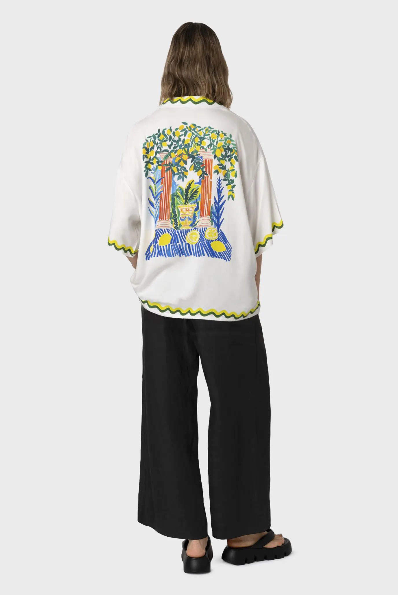 Белая рубашка Lemon Resort (унисекс) 3