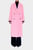 Женское розовое шерстяное пальто