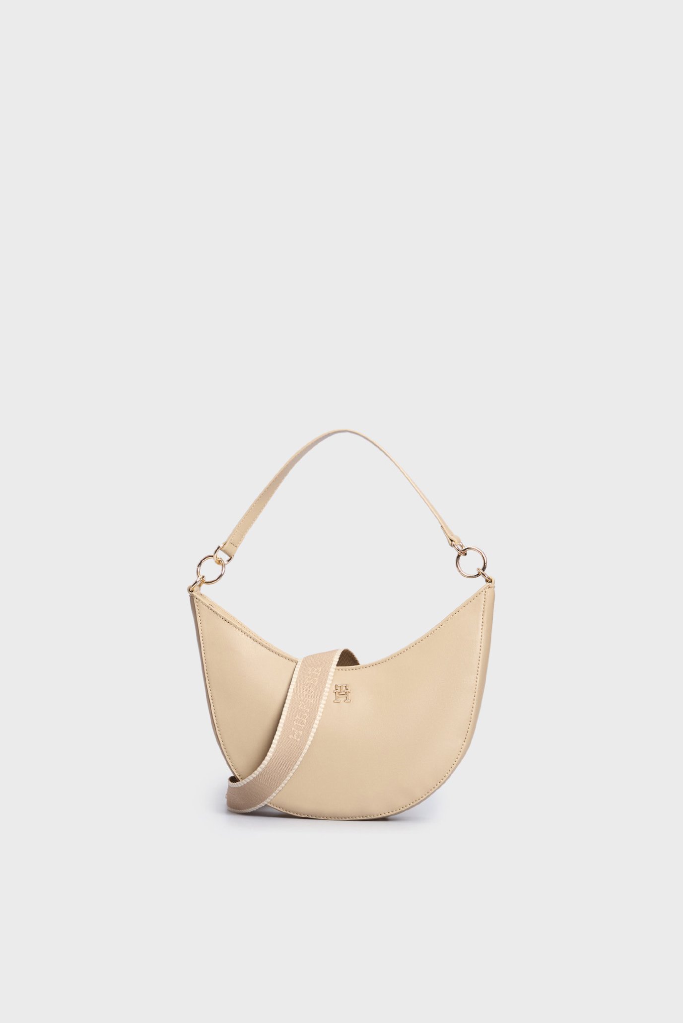 Женская бежевая сумка TH MONOTYPE SADDLE BAG Бежевый ONESIZE Tommy Hilfiger AW0AW16437 Женская бежевая сумка TH MONOTYPE SADDLE BAG Бежевый ONESIZE Tommy Hilfiger AW0AW16437
