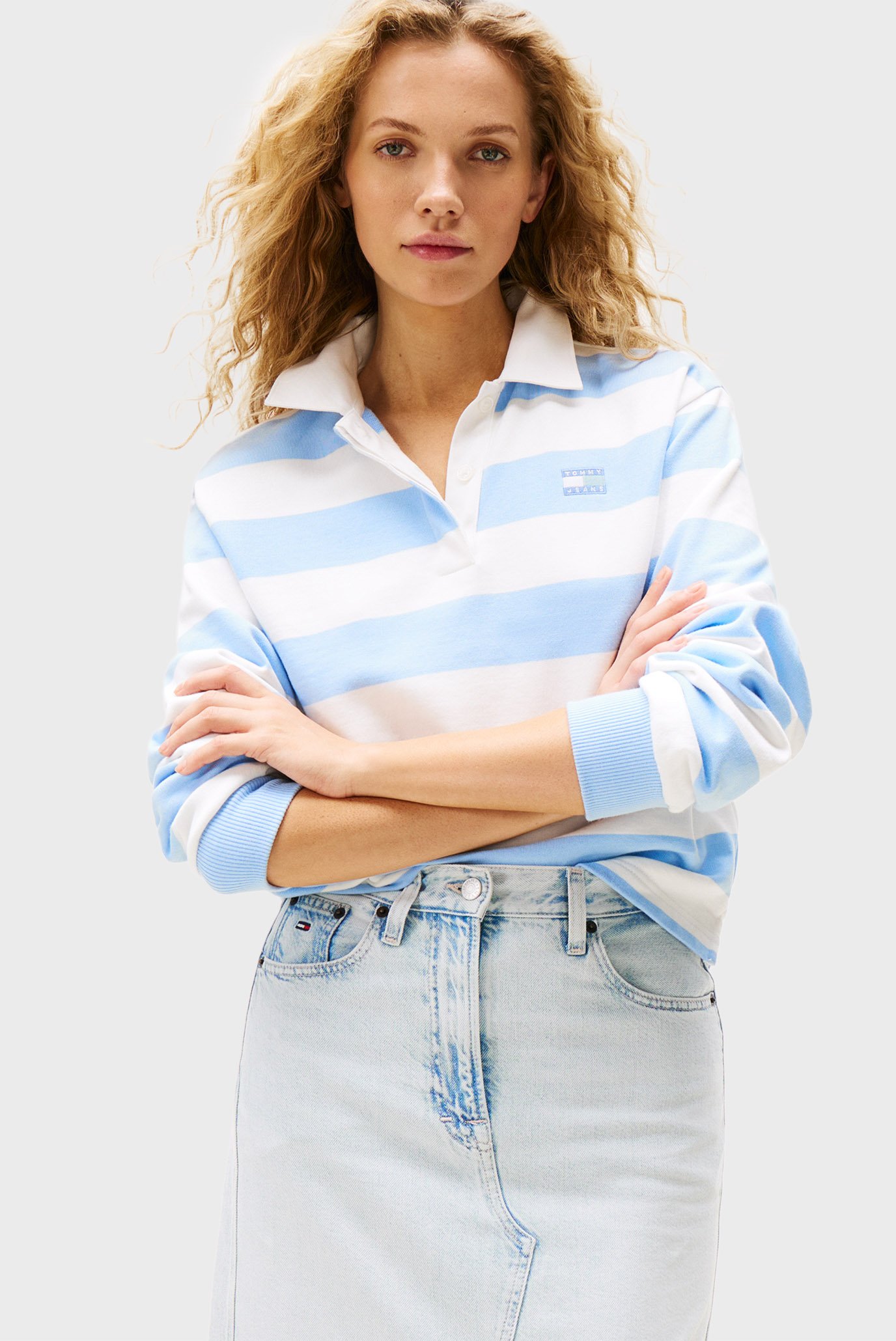 Женское поло в полоску RLX SH STRIPE Разноцветный S Tommy Jeans DW0DW20948 Женское поло в полоску RLX SH STRIPE Разноцветный S Tommy Jeans DW0DW20948