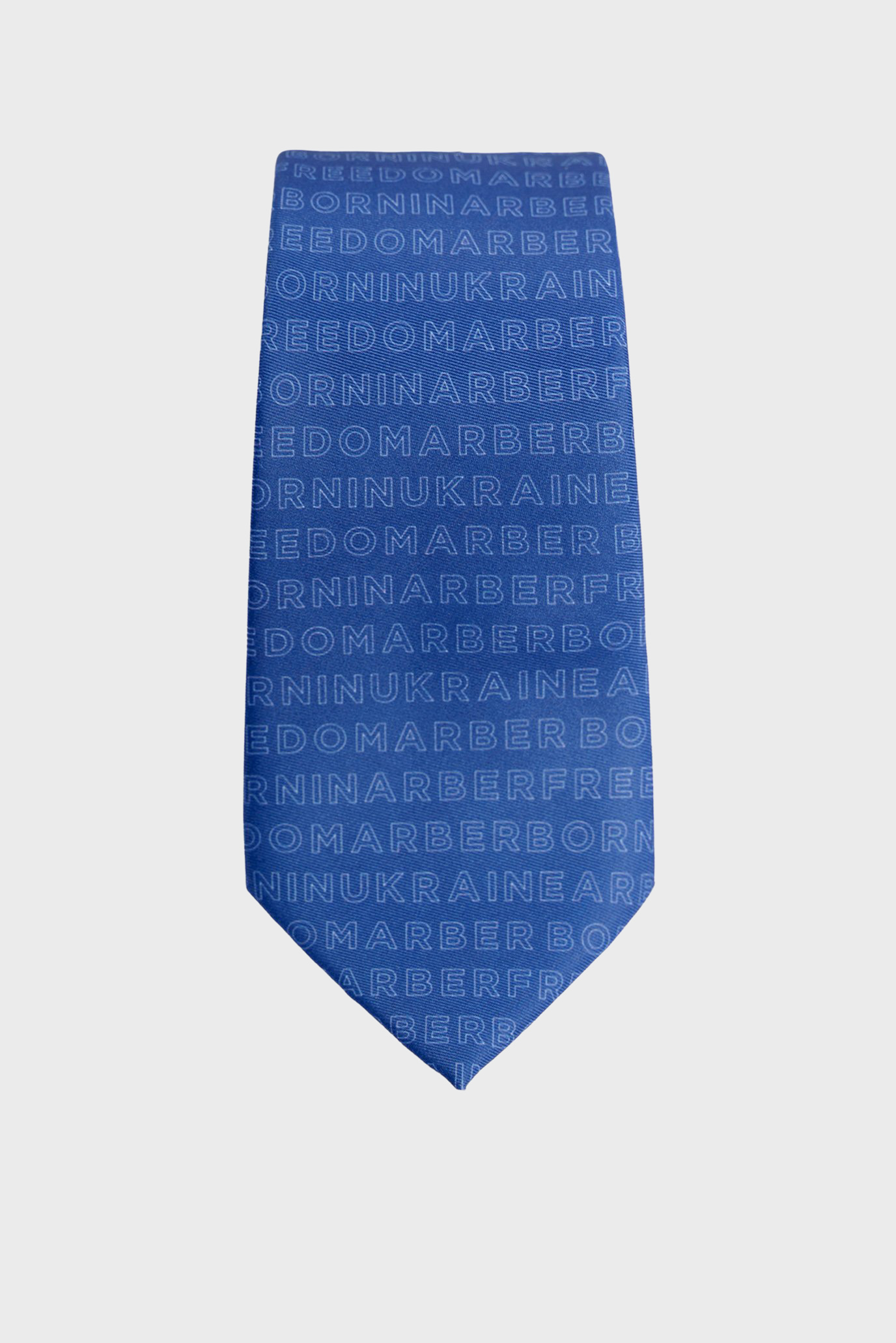 Мужской синий галстук с узором 1