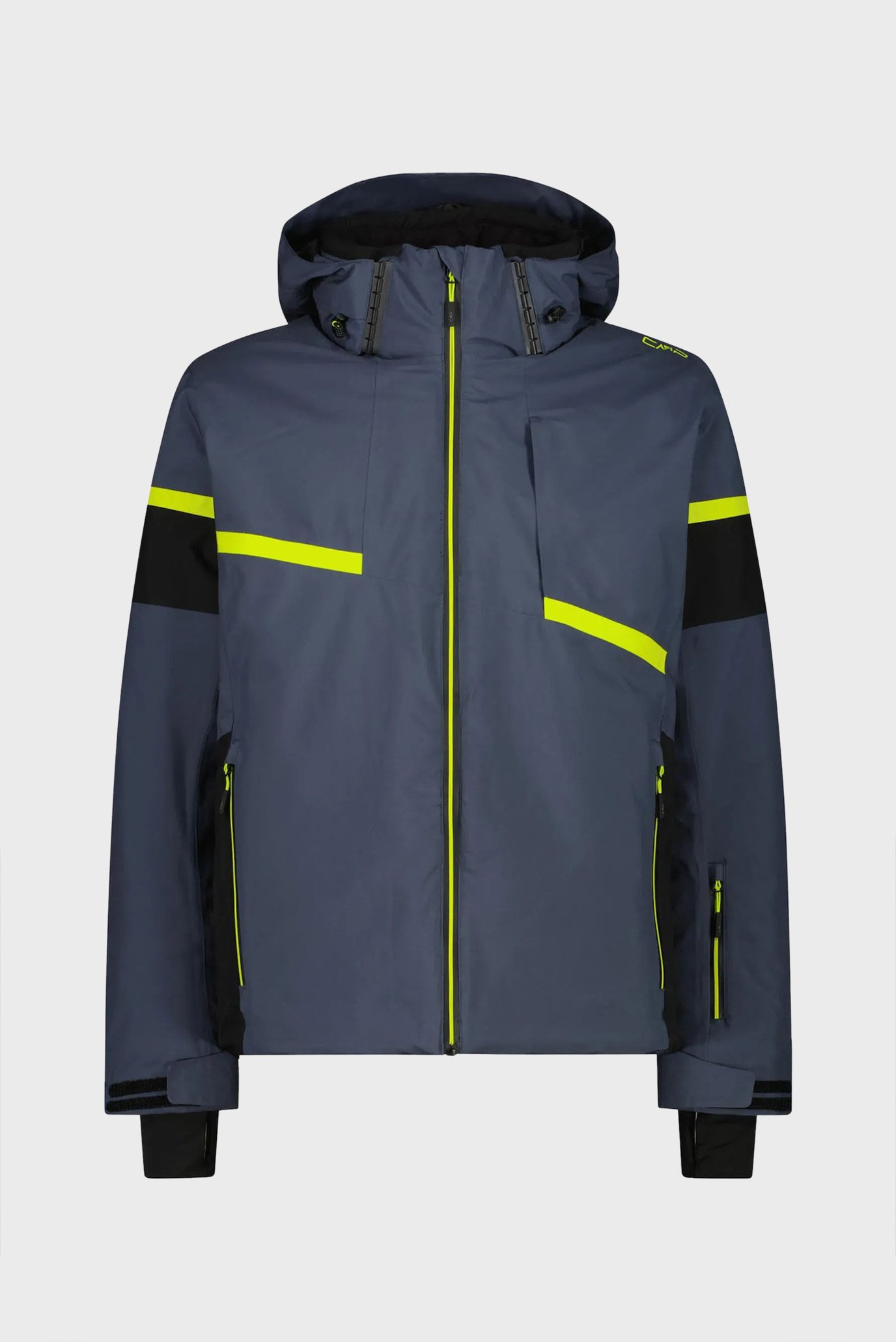 Мужская темно-серая лыжнакя куртка ZIP HOOD TWILL Серый 50 CMP 34W4677-U911 Мужская темно-серая лыжнакя куртка ZIP HOOD TWILL Серый 50 CMP 34W4677-U911