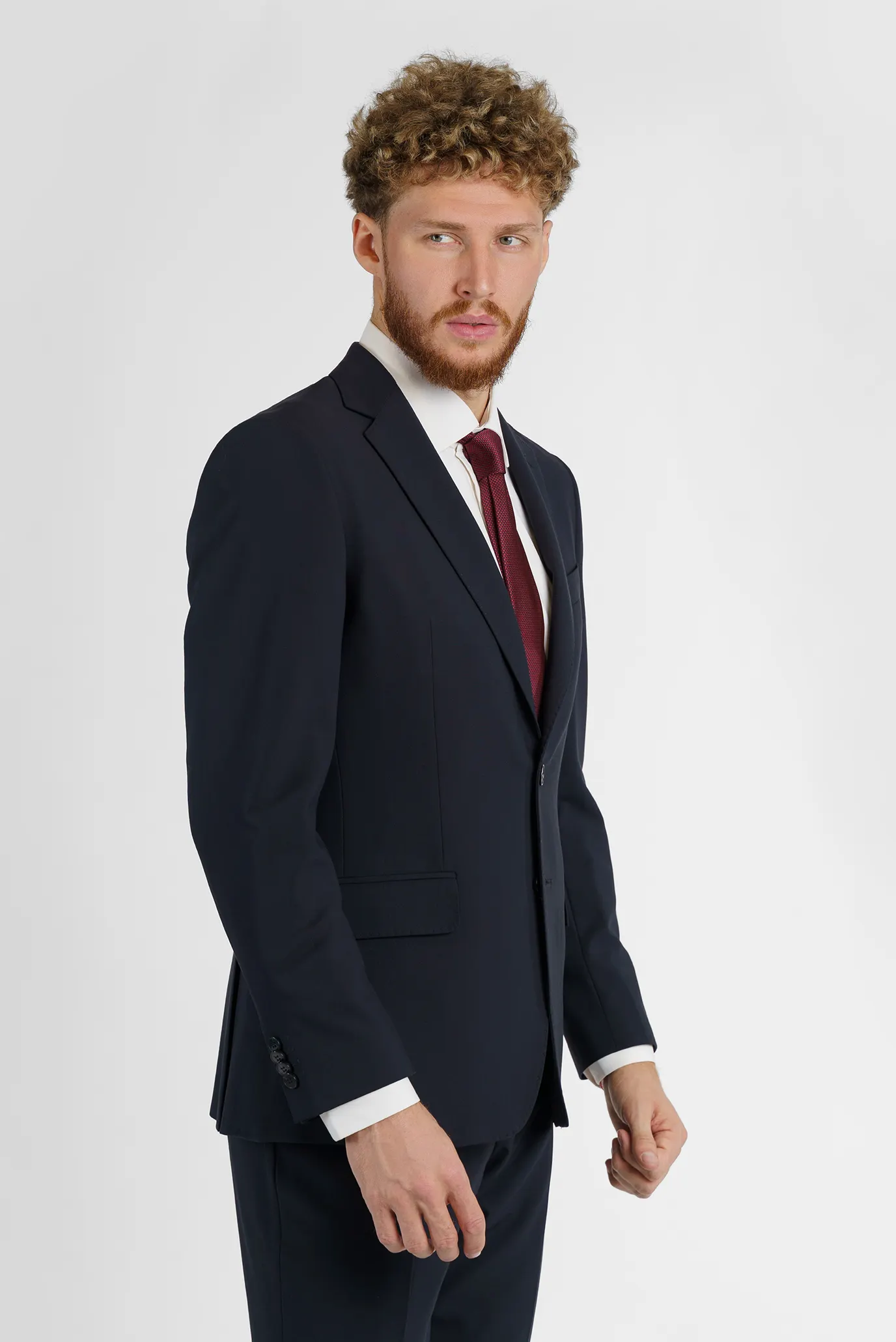 Чоловічий чорний костюм 5