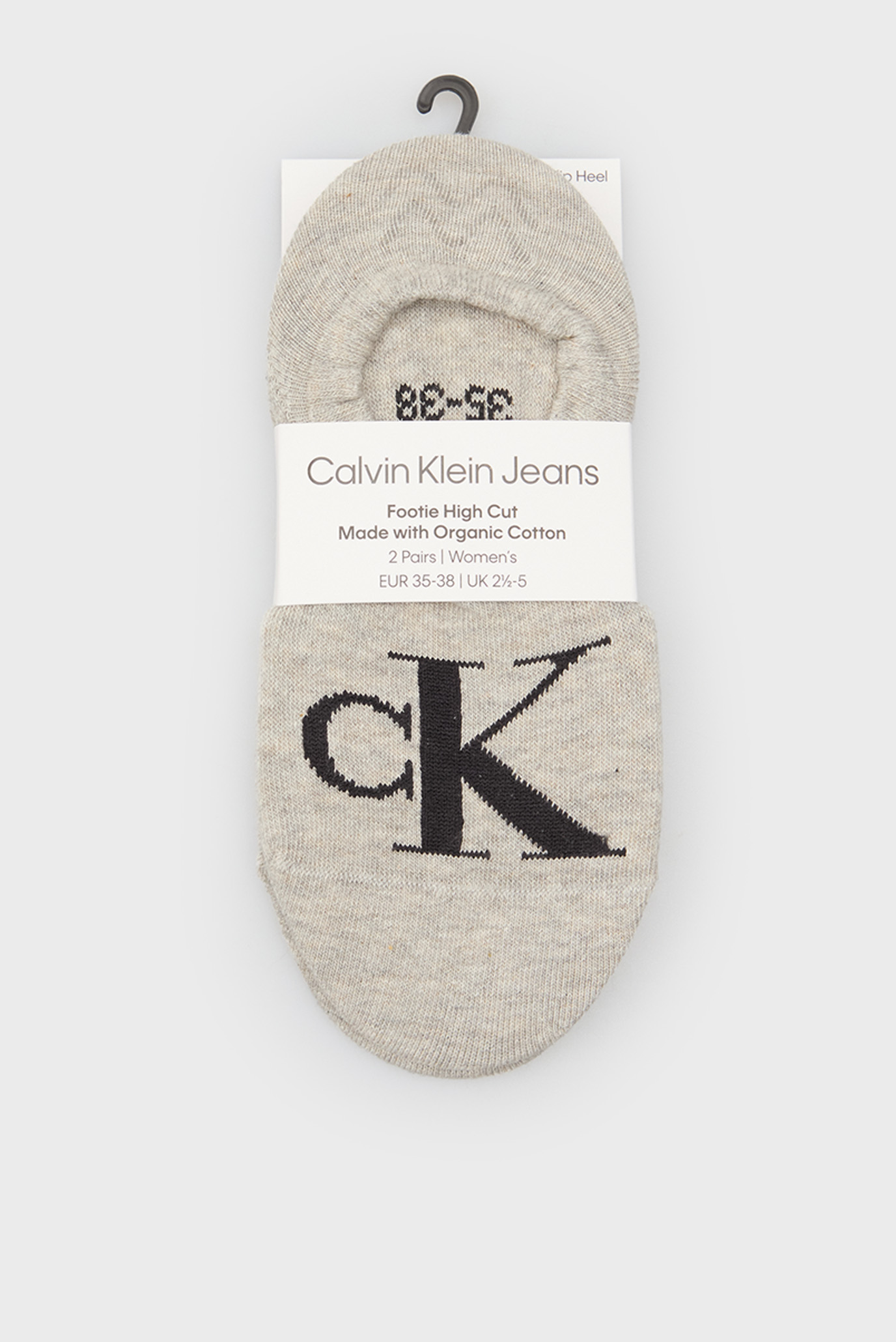 Серые следы (2 пары) HIGH CUT Серый 39-42 Calvin Klein Jeans 701228817 Серые следы (2 пары) HIGH CUT Серый 39-42 Calvin Klein Jeans 701228817
