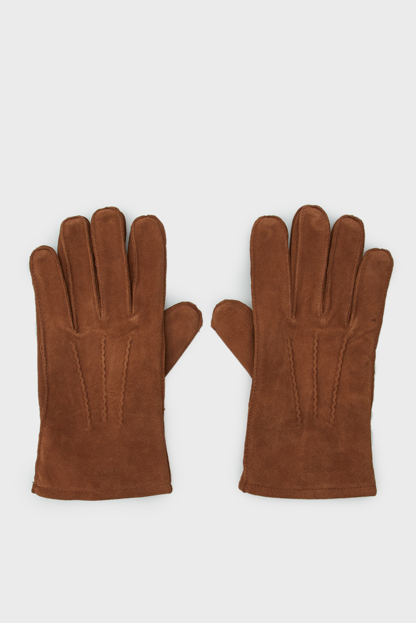 Мужские коричневые замшевые перчатки CLASSIC SUEDE GLOVES 1