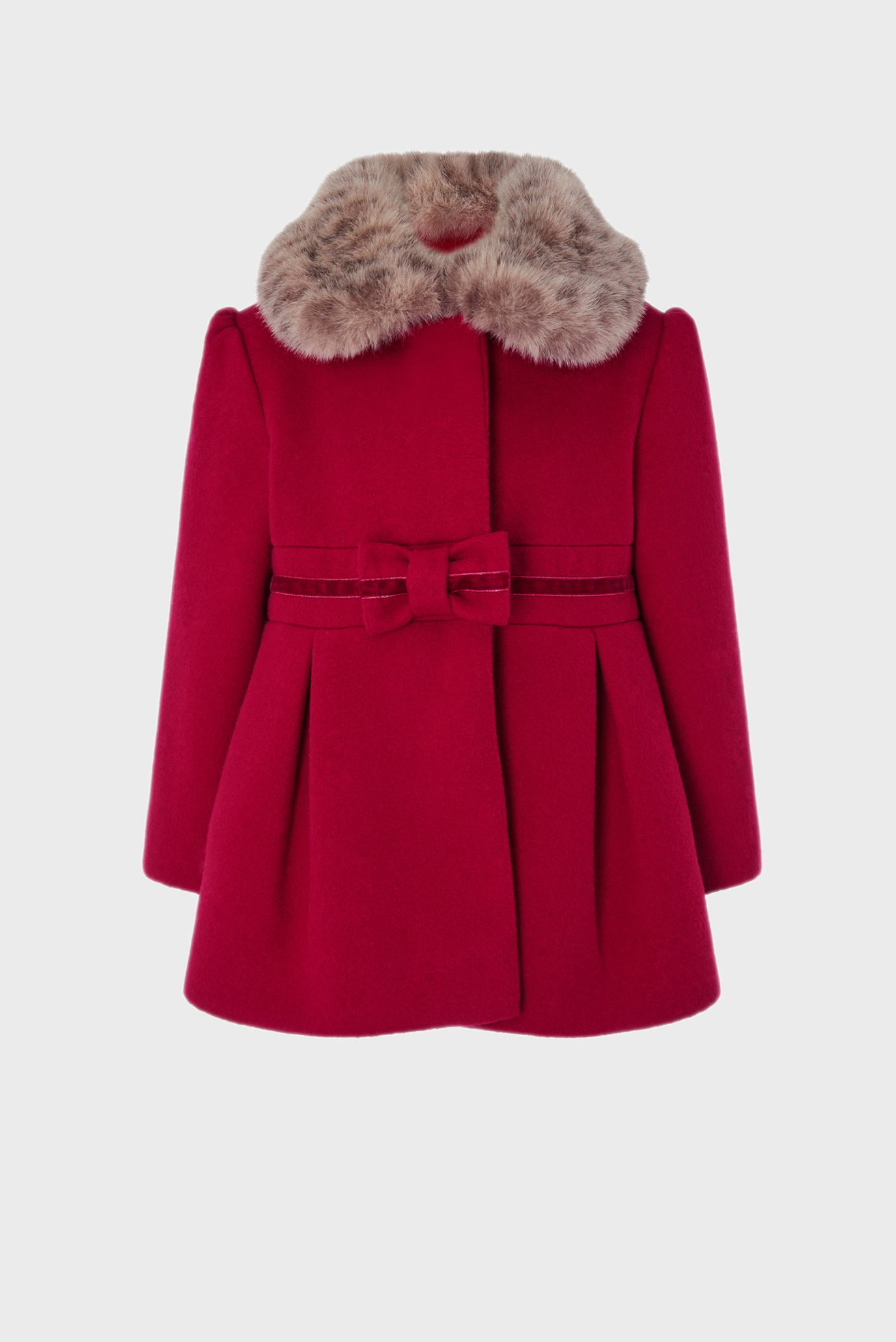 Детское красное пальто BABY RED BOW COAT 1