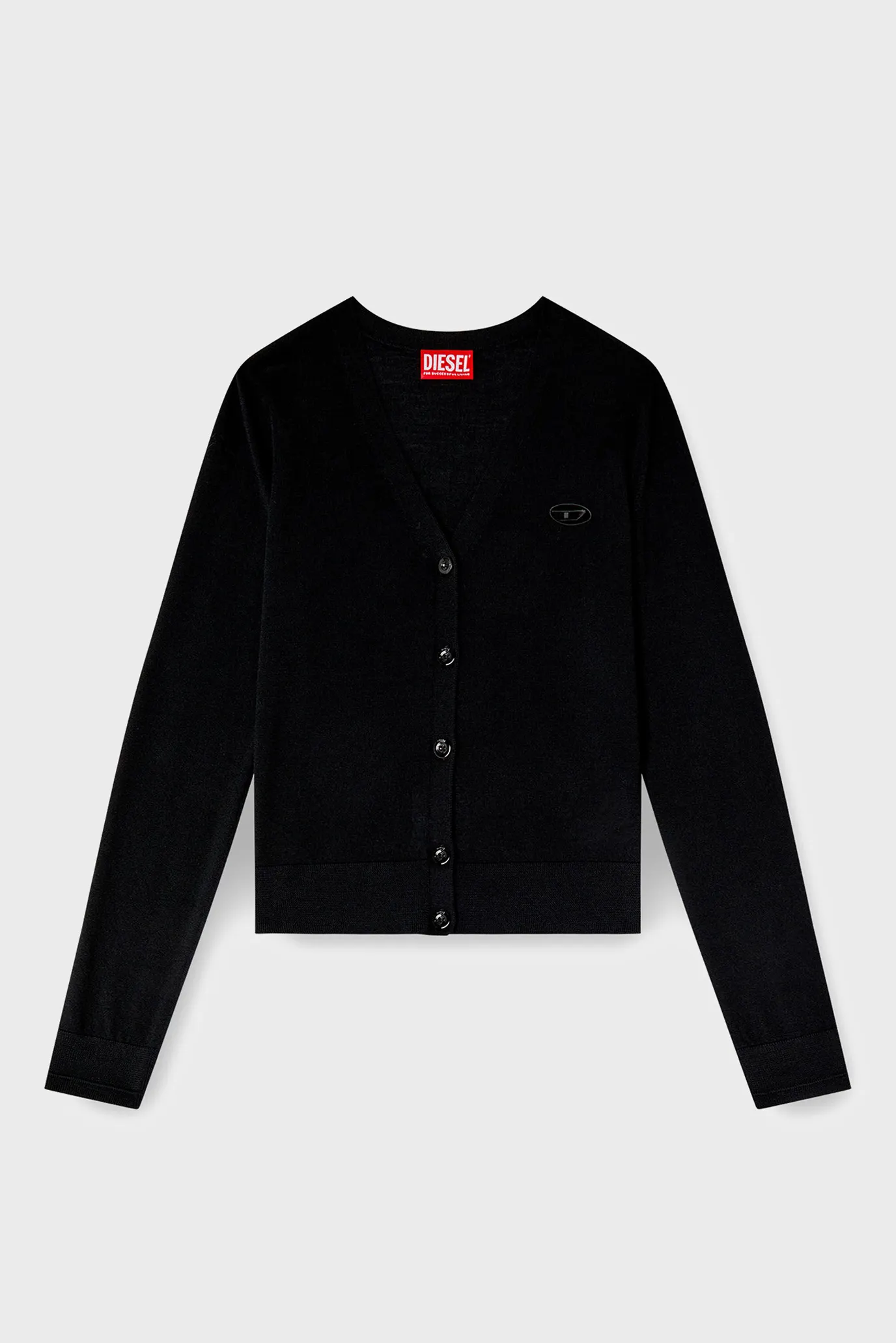 Женский черный шерстяной кардиган M-ALIMA 5