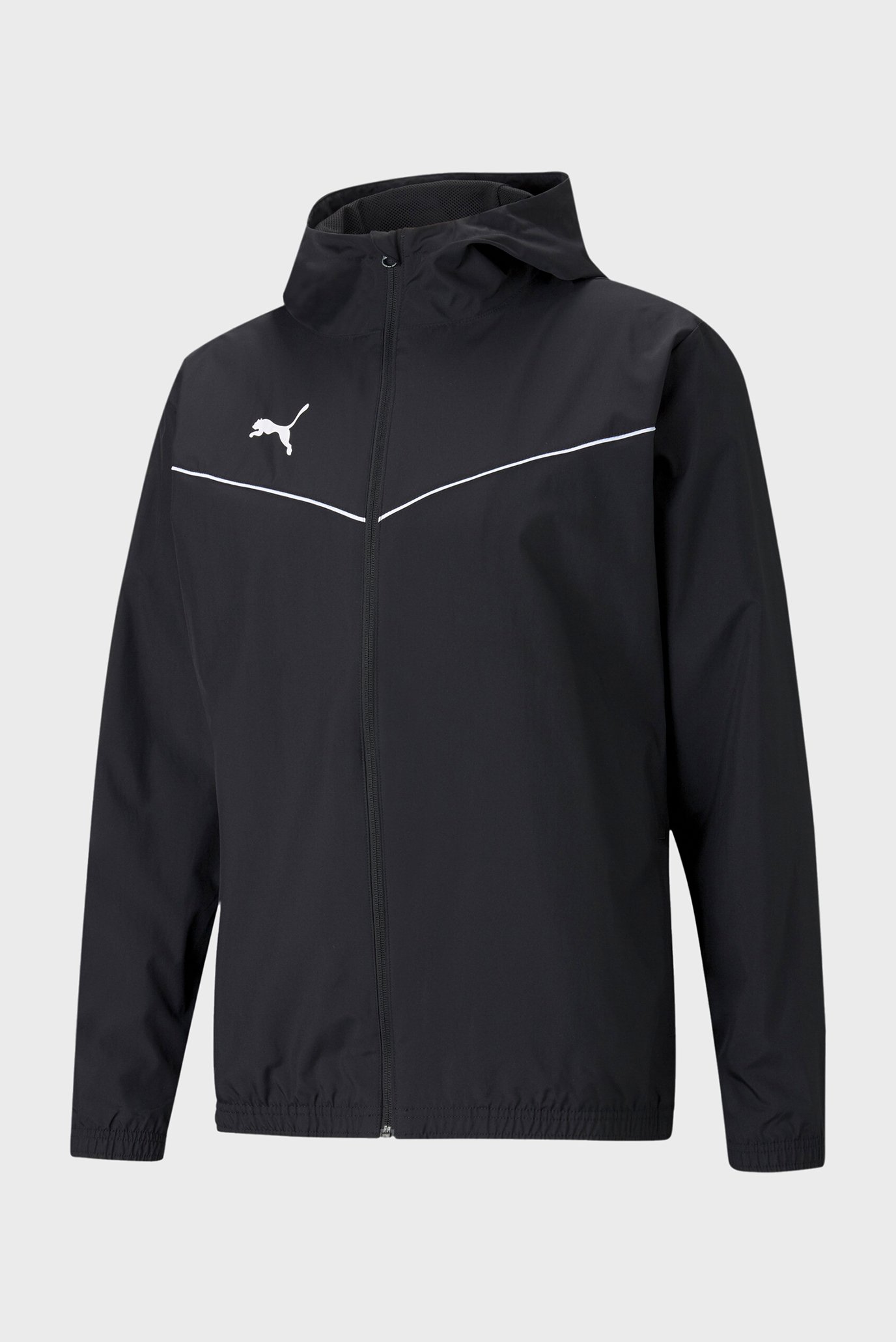 Чоловіча чорна вітровка teamRISE All-Weather Football Jacket Men 1