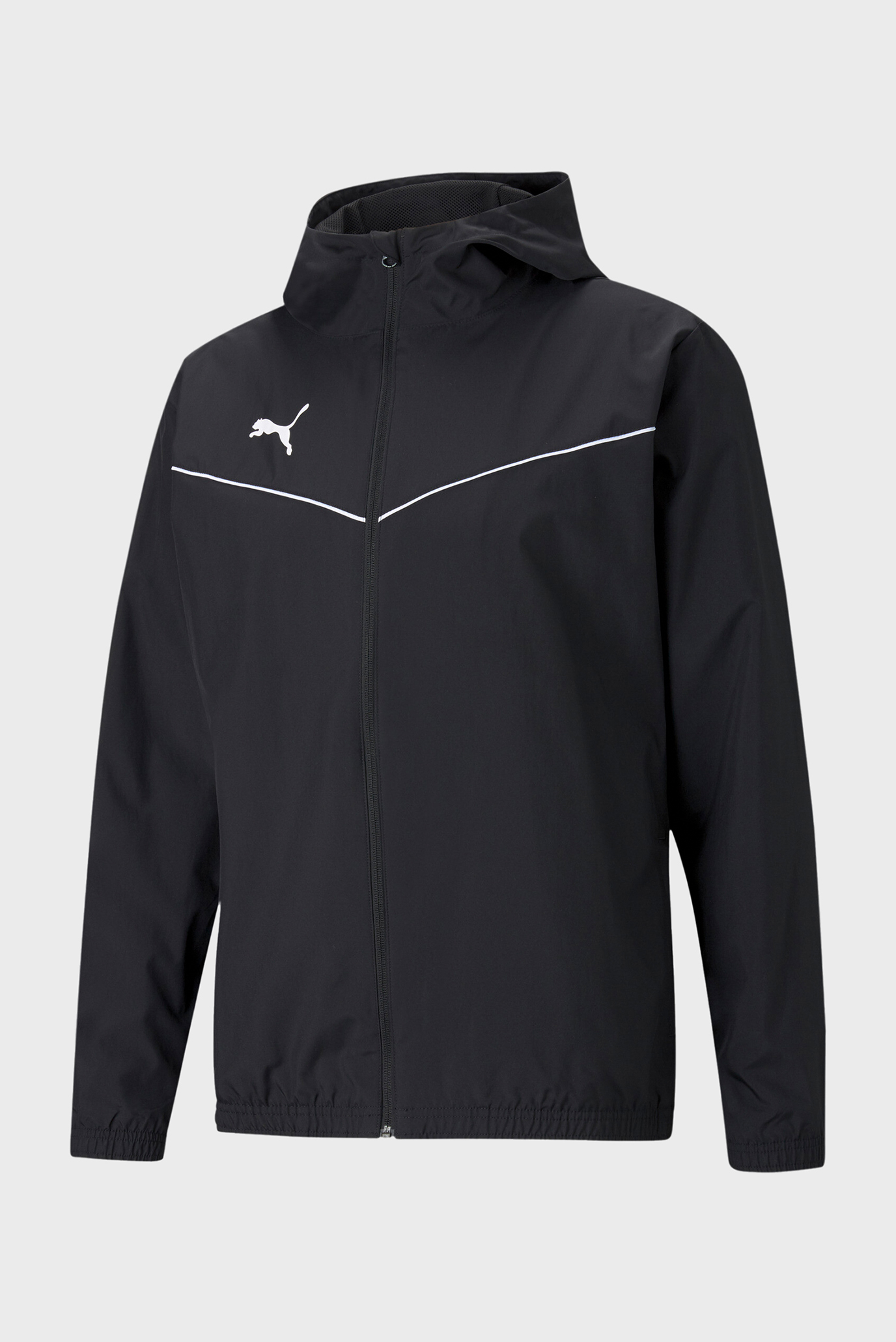 Мужская черная ветровка teamRISE All-Weather Football Jacket Men 1