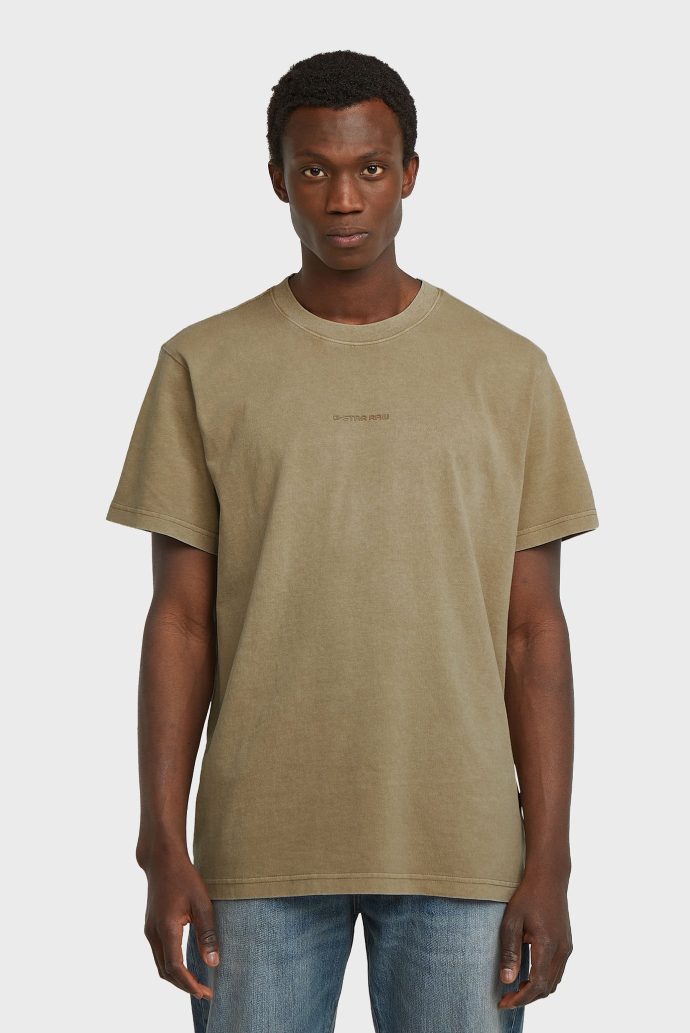 Мужская бежевая футболка Overdyed Бежевый XL G-Star RAW D27760,C756 Мужская бежевая футболка Overdyed Бежевый XL G-Star RAW D27760,C756