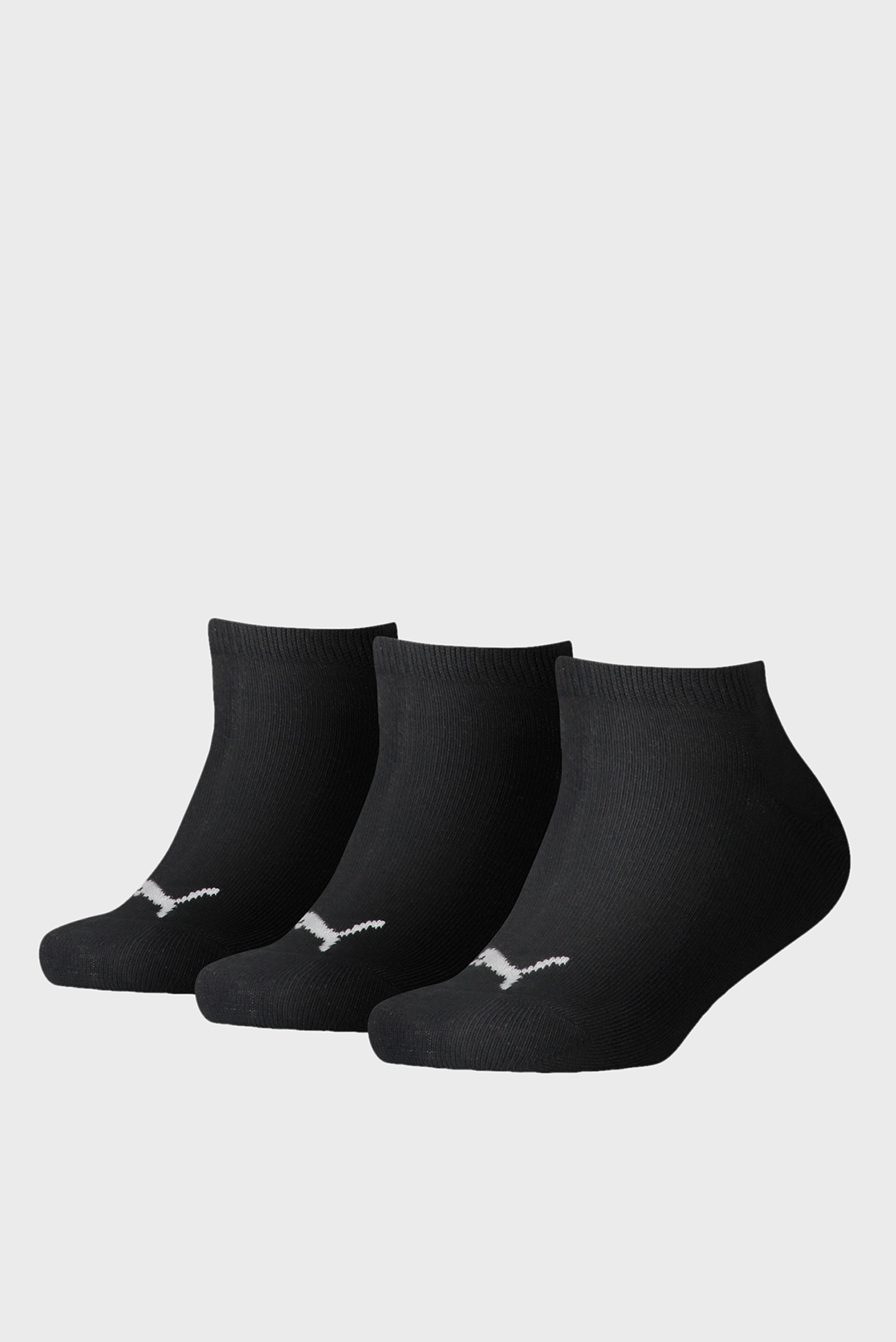 Детские черные носки (3 пары) PUMA Kids Invisible 1