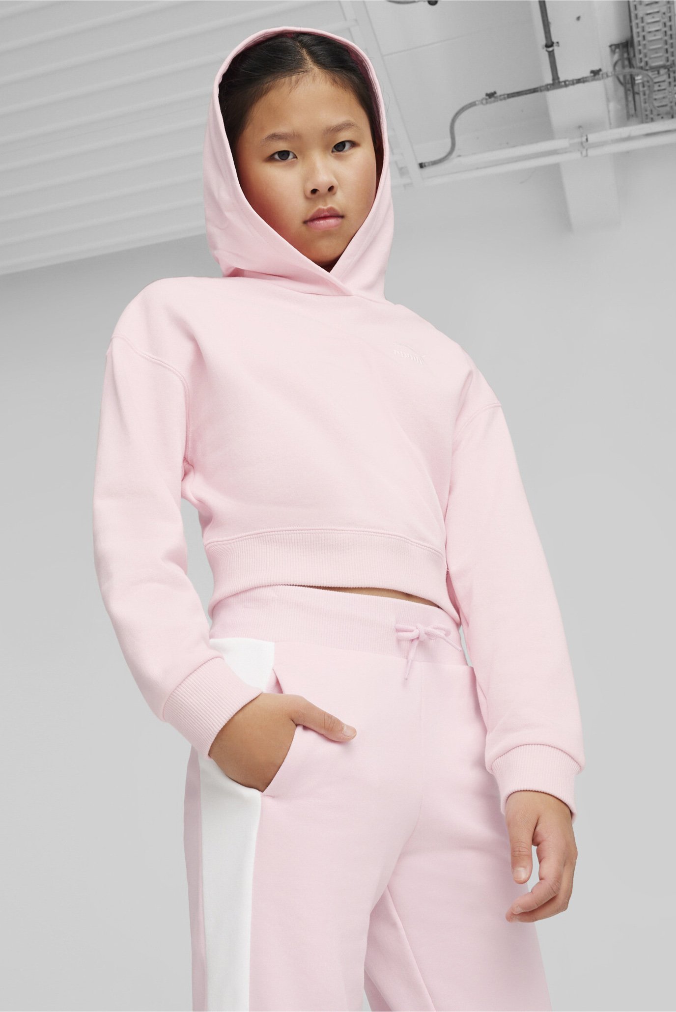 Детское розовое худи BETTER CLASSICS Girls' Hoodie 1