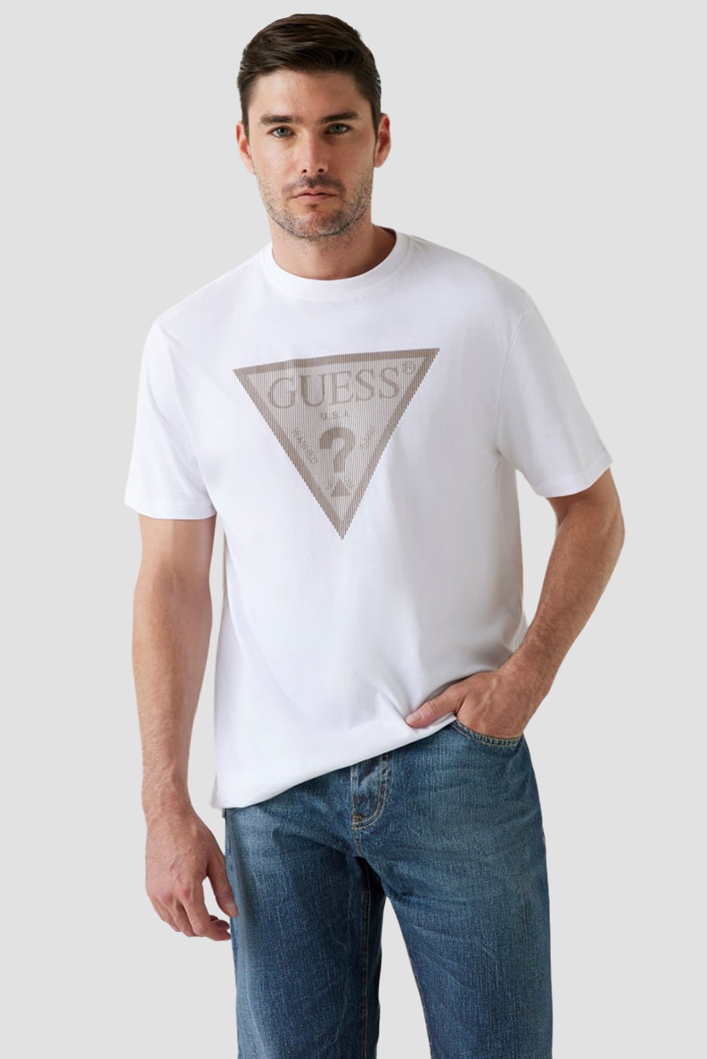 Мужская белая футболка Белый XXL Guess M5BI04.I3Z14;G011 Мужская белая футболка Белый XXL Guess M5BI04.I3Z14;G011