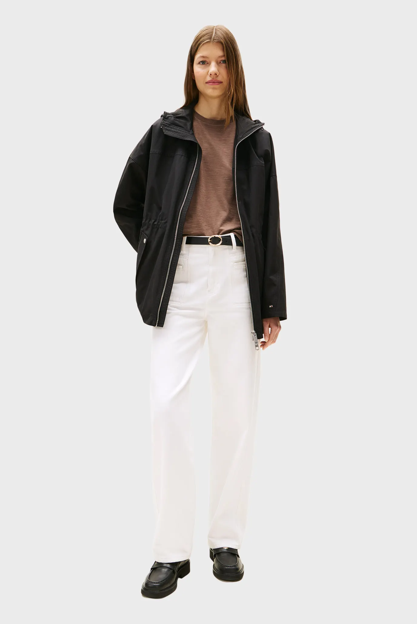 Женская черная парка COTTON NYLON REG 2