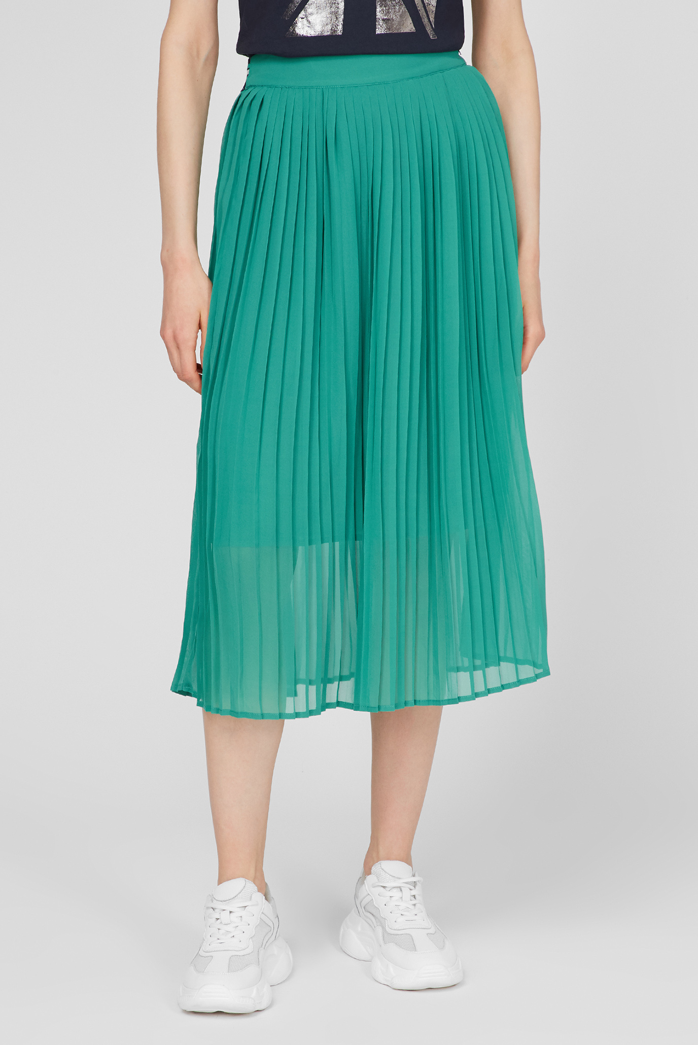 Женская зеленая плиссированная юбка LOIS 1