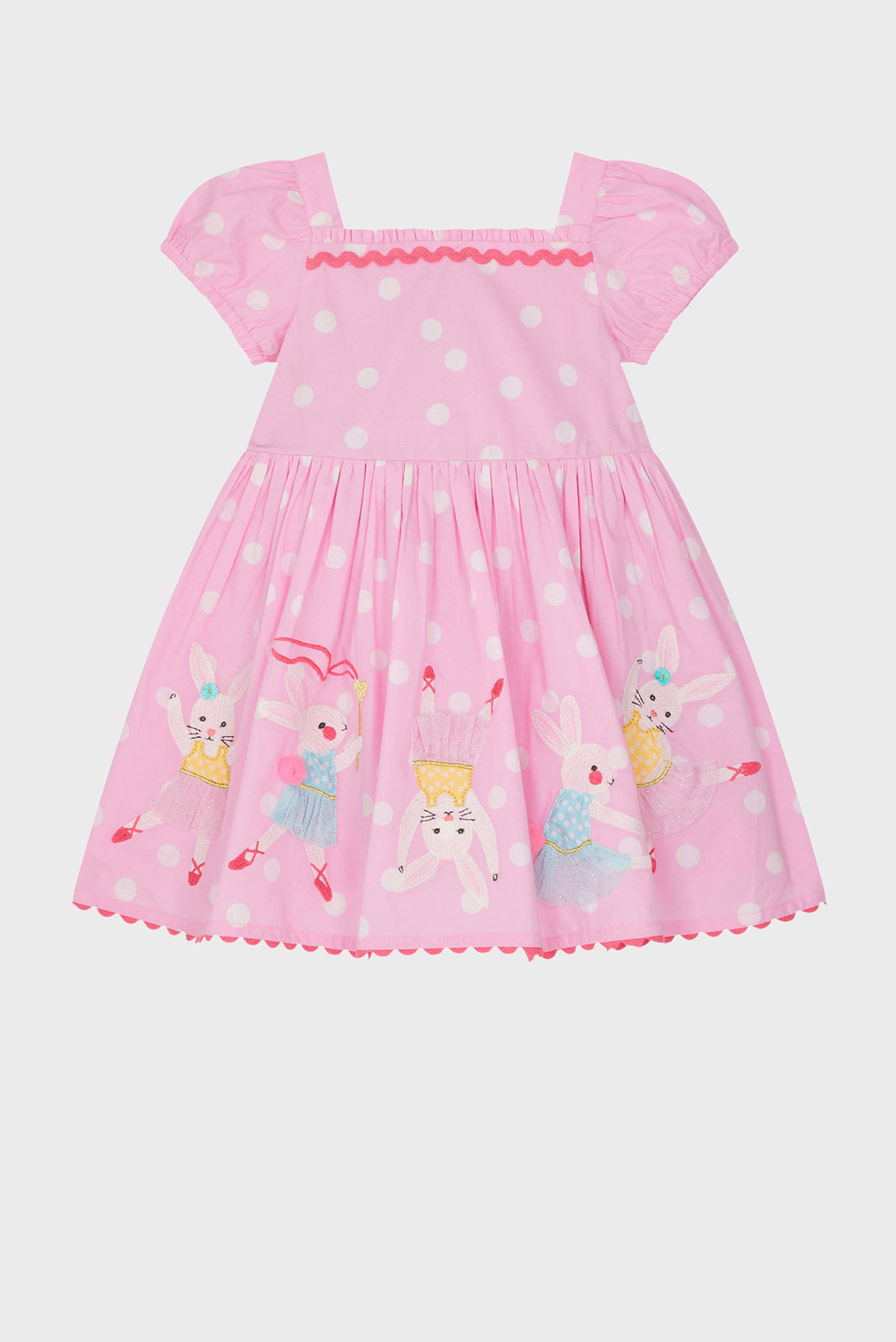 Детское розовое платье BABY DANCING BUNNY S 1