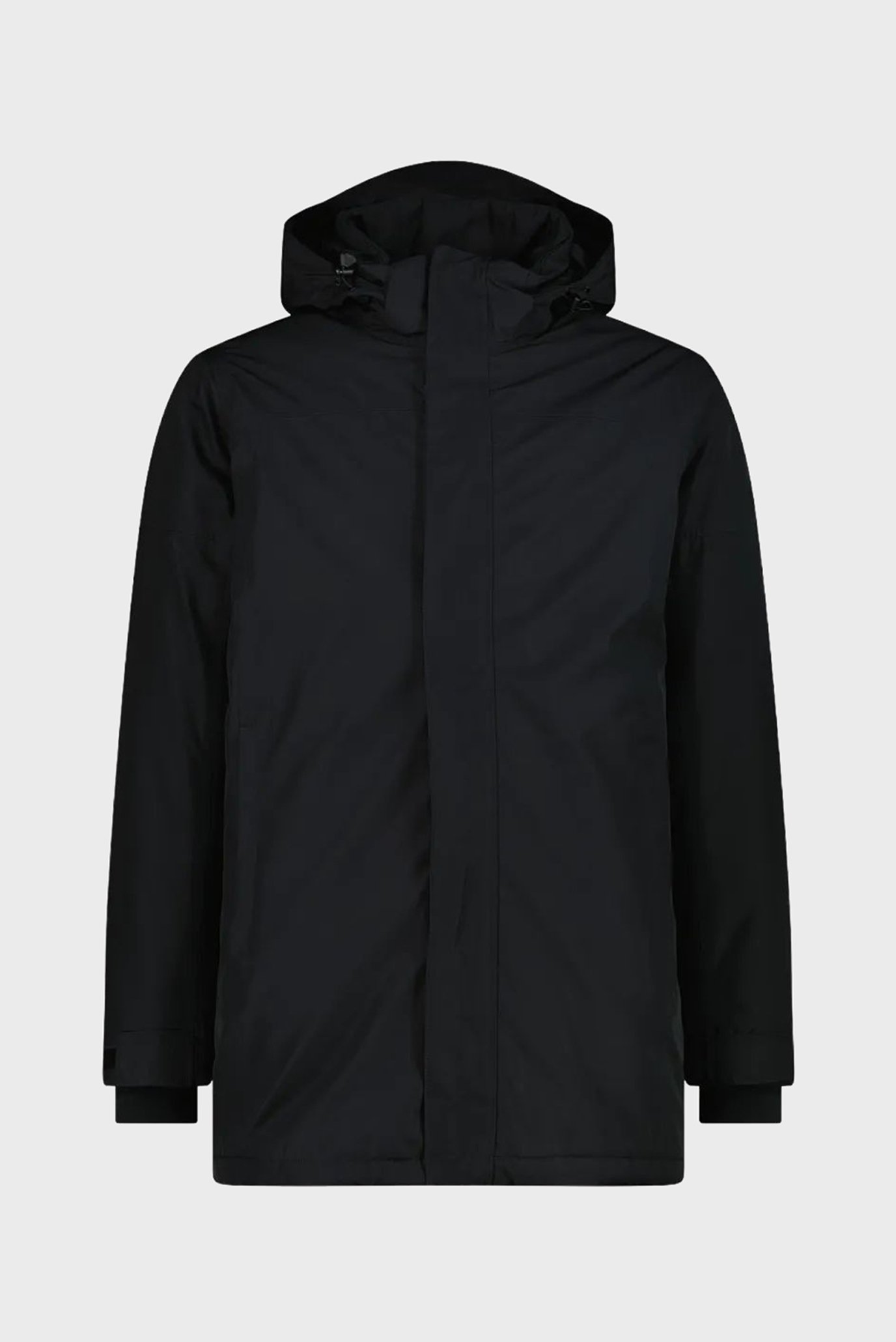 Мужская черная парка ZIP HOOD FEEL WARM Черный 54 CMP 35K3727-U901 Мужская черная парка ZIP HOOD FEEL WARM Черный 54 CMP 35K3727-U901