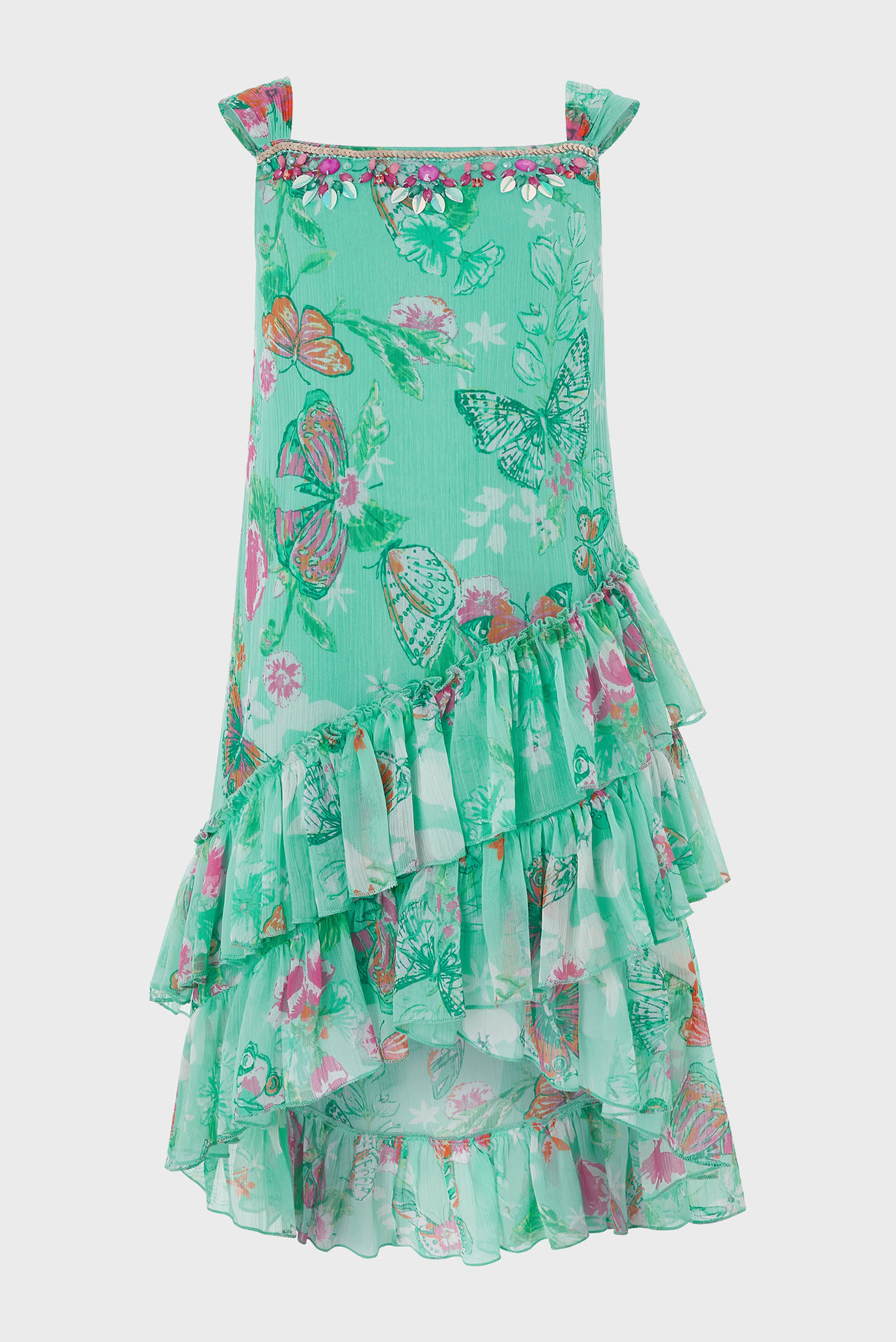 Детское зеленое платье Felicia Maxi Dress 1