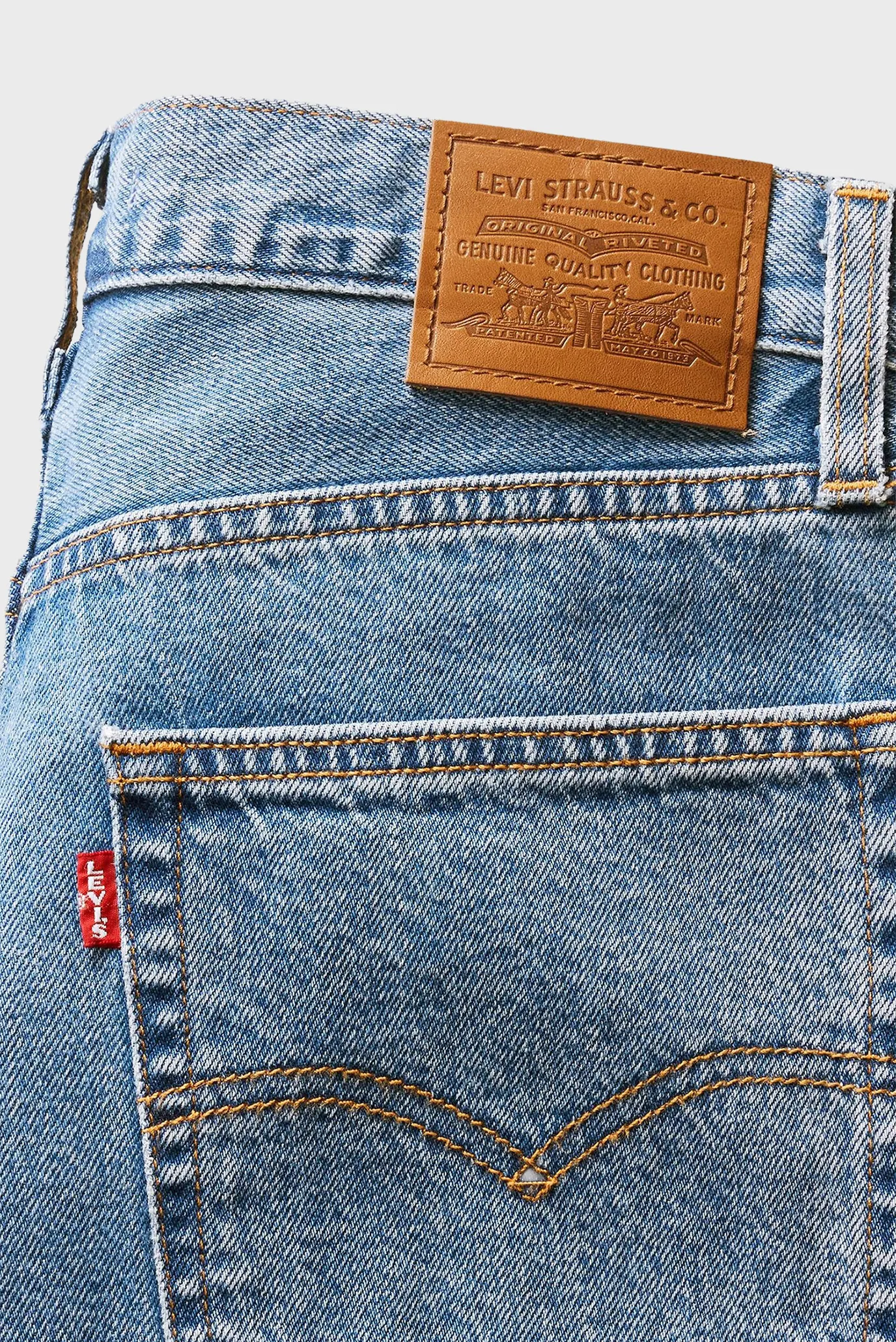 Женские голубые джинсы Baggy Dad 8