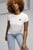 Женская белая футболка CLASSICS Women's Ribbed Slim Tee