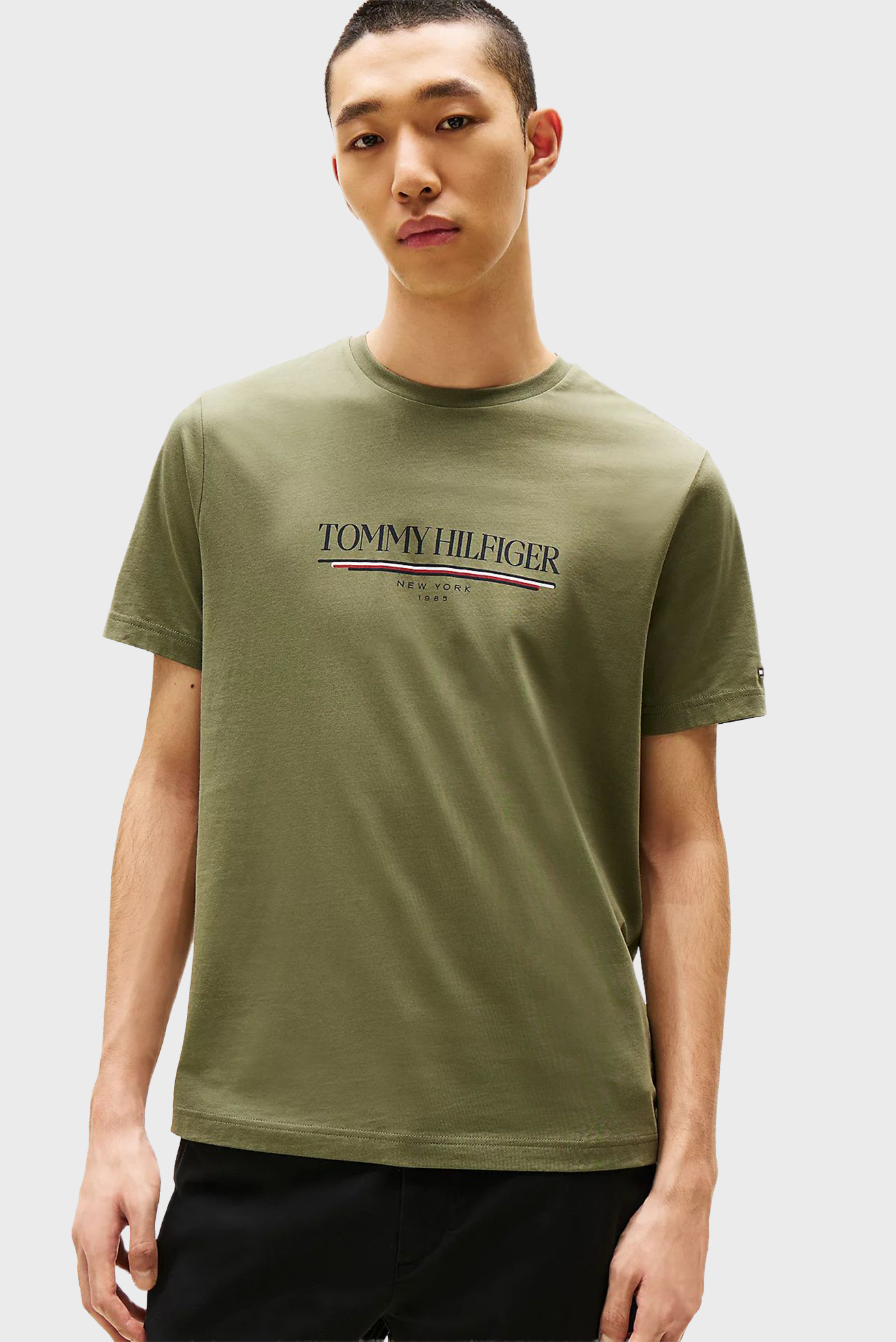 Мужская оливковая футболка BRAND LOVE Оливковый XXL Tommy Hilfiger MW0MW40324 Мужская оливковая футболка BRAND LOVE Оливковый XXL Tommy Hilfiger MW0MW40324