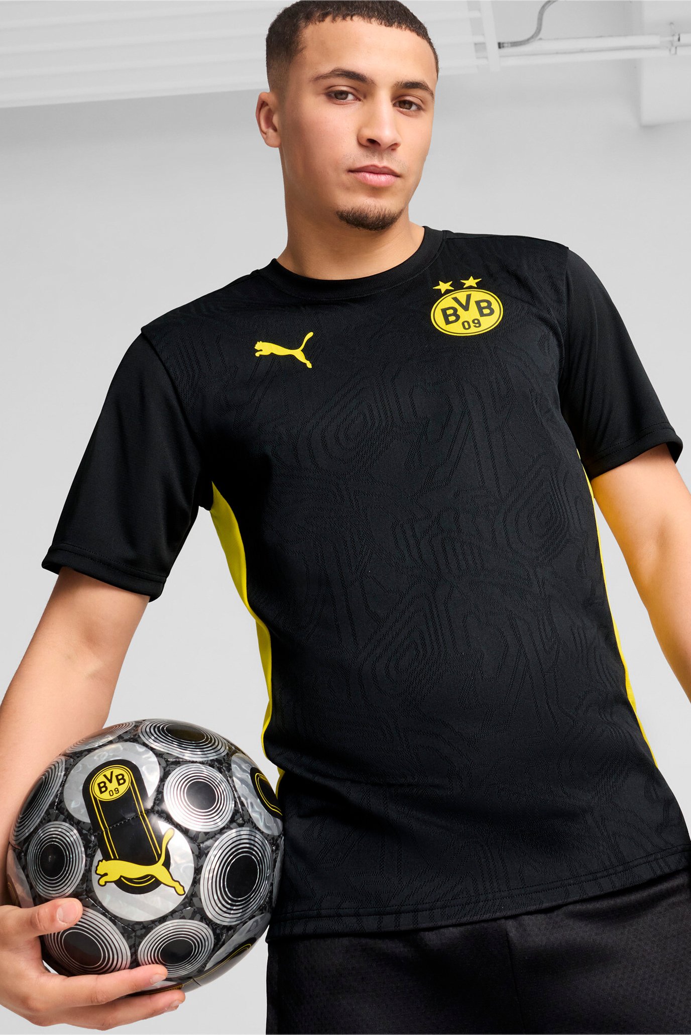 Чоловіча чорна футболка Borussia Dortmund Training Jersey Men 1