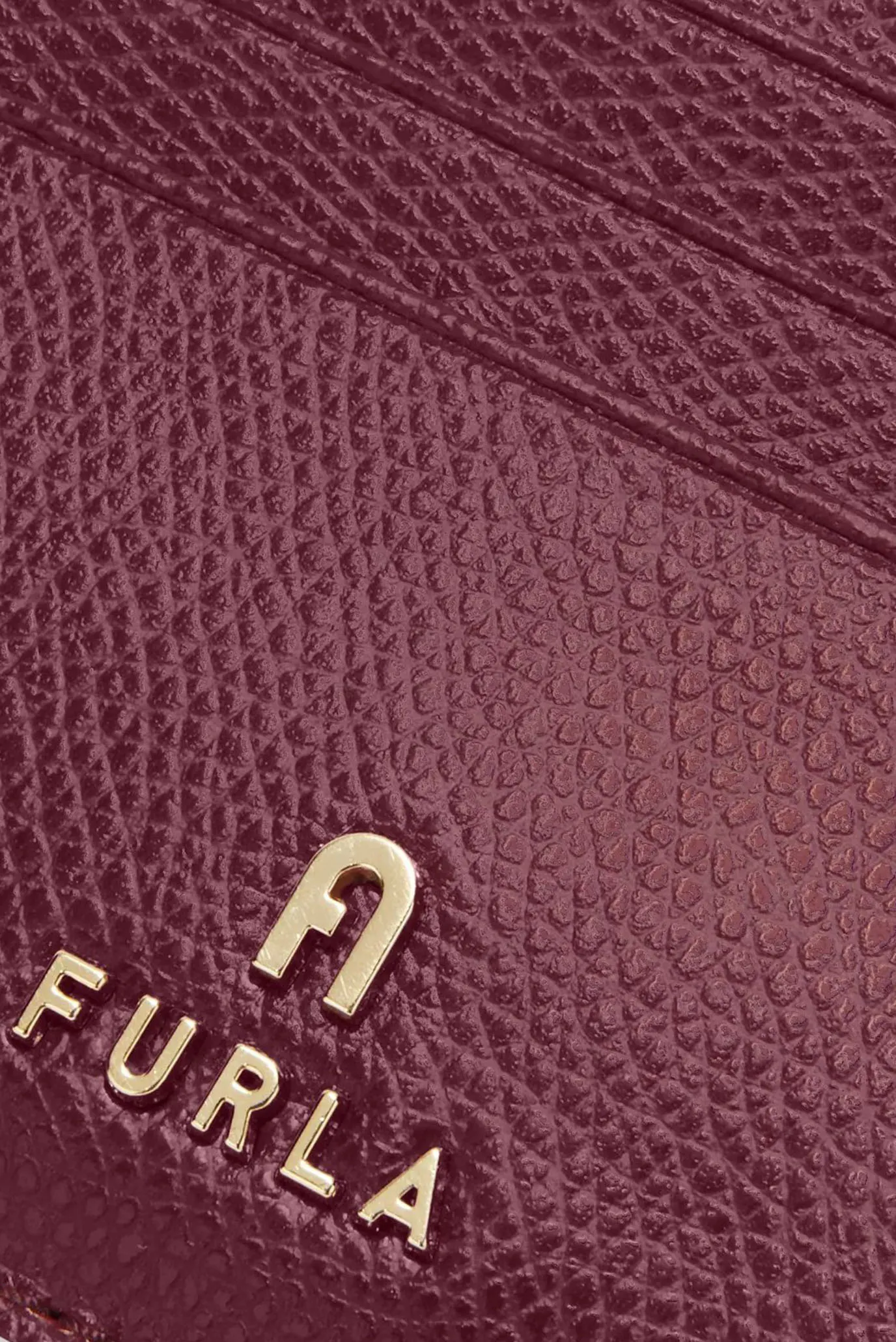 Женский бордовый кожаный кардхолдер 2